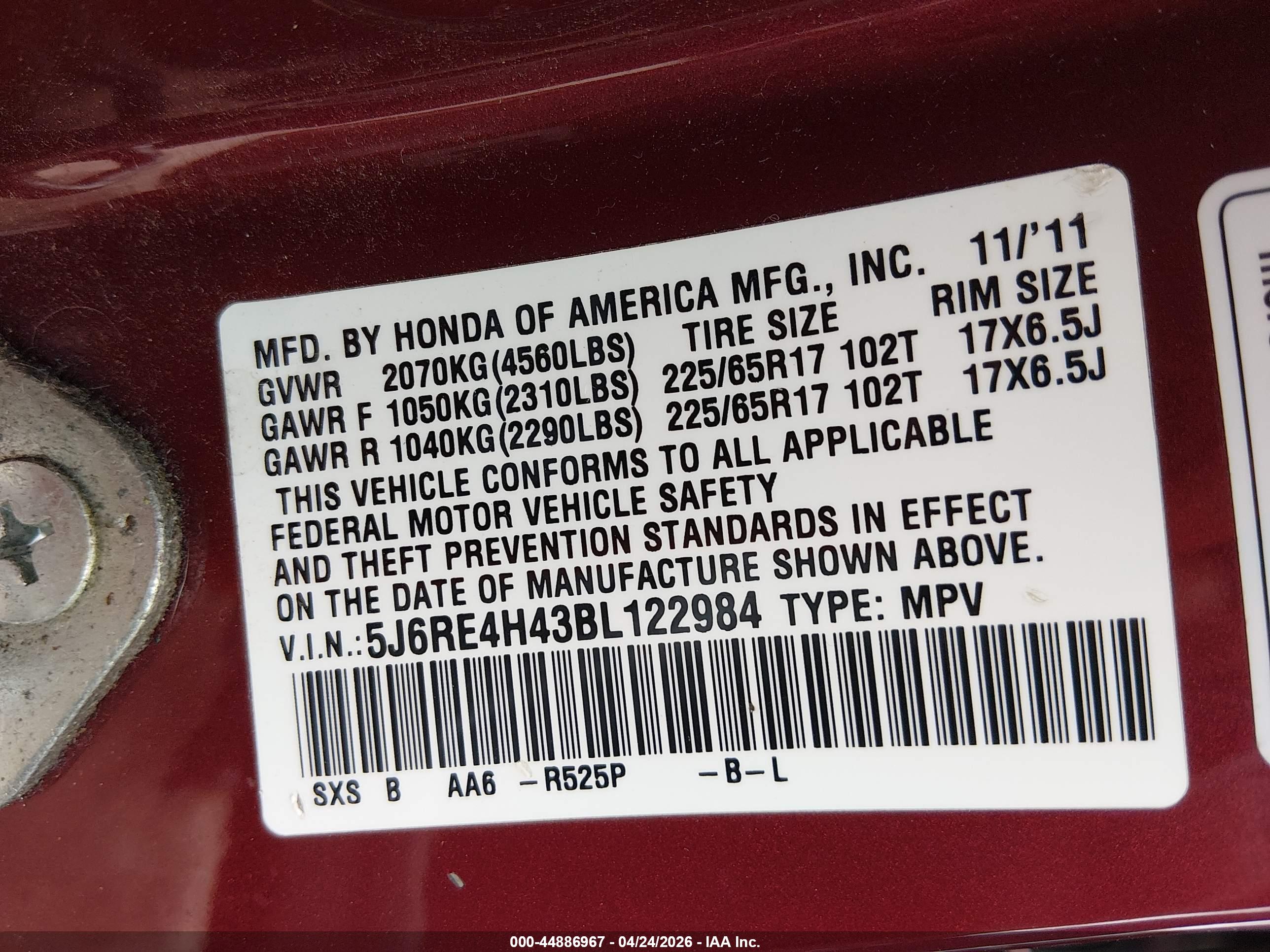 HONDA CR-V image 9