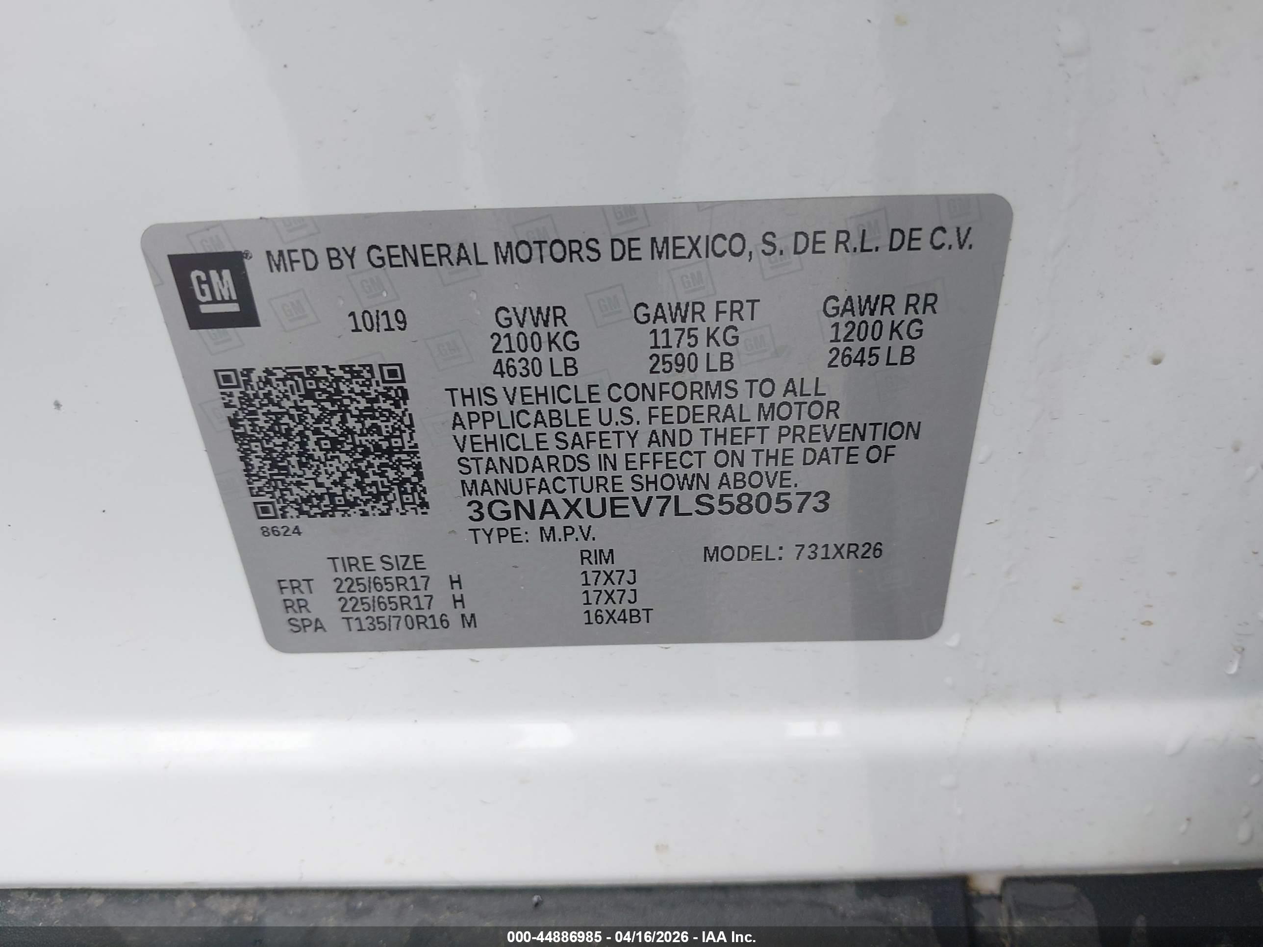 CHEVROLET EQUINOX image 9