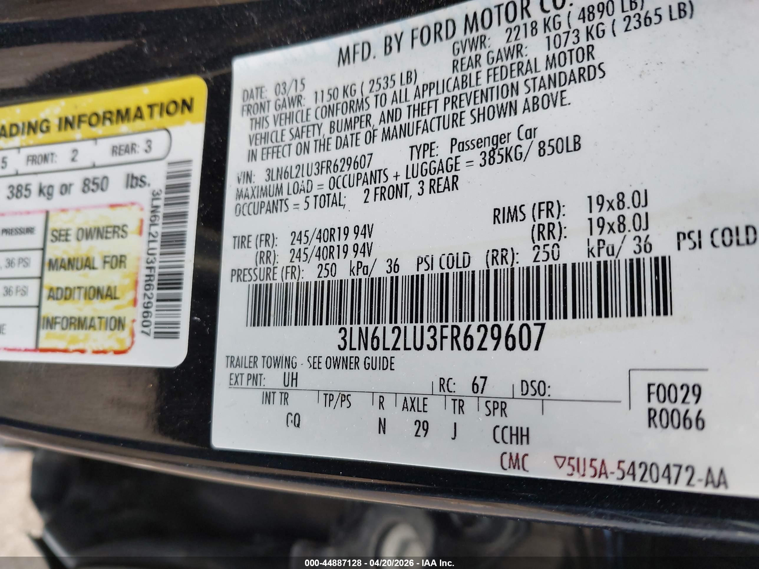 LINCOLN MKZ image 9