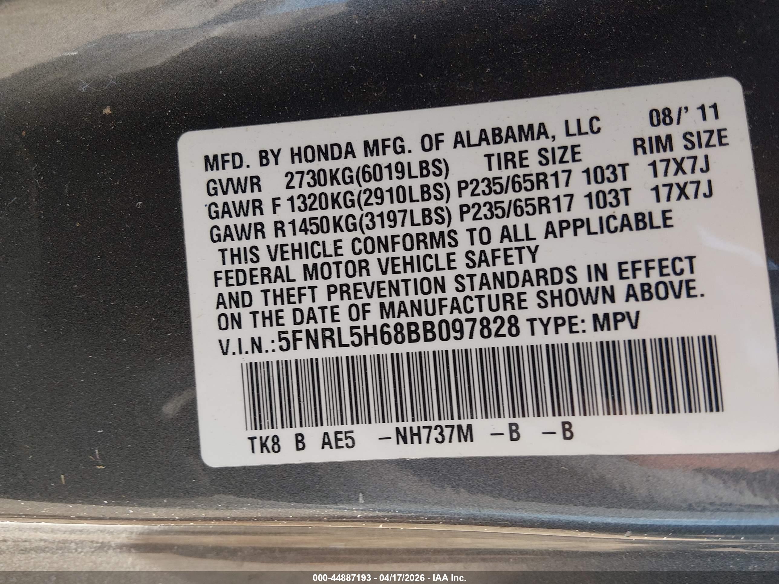 HONDA ODYSSEY image 9