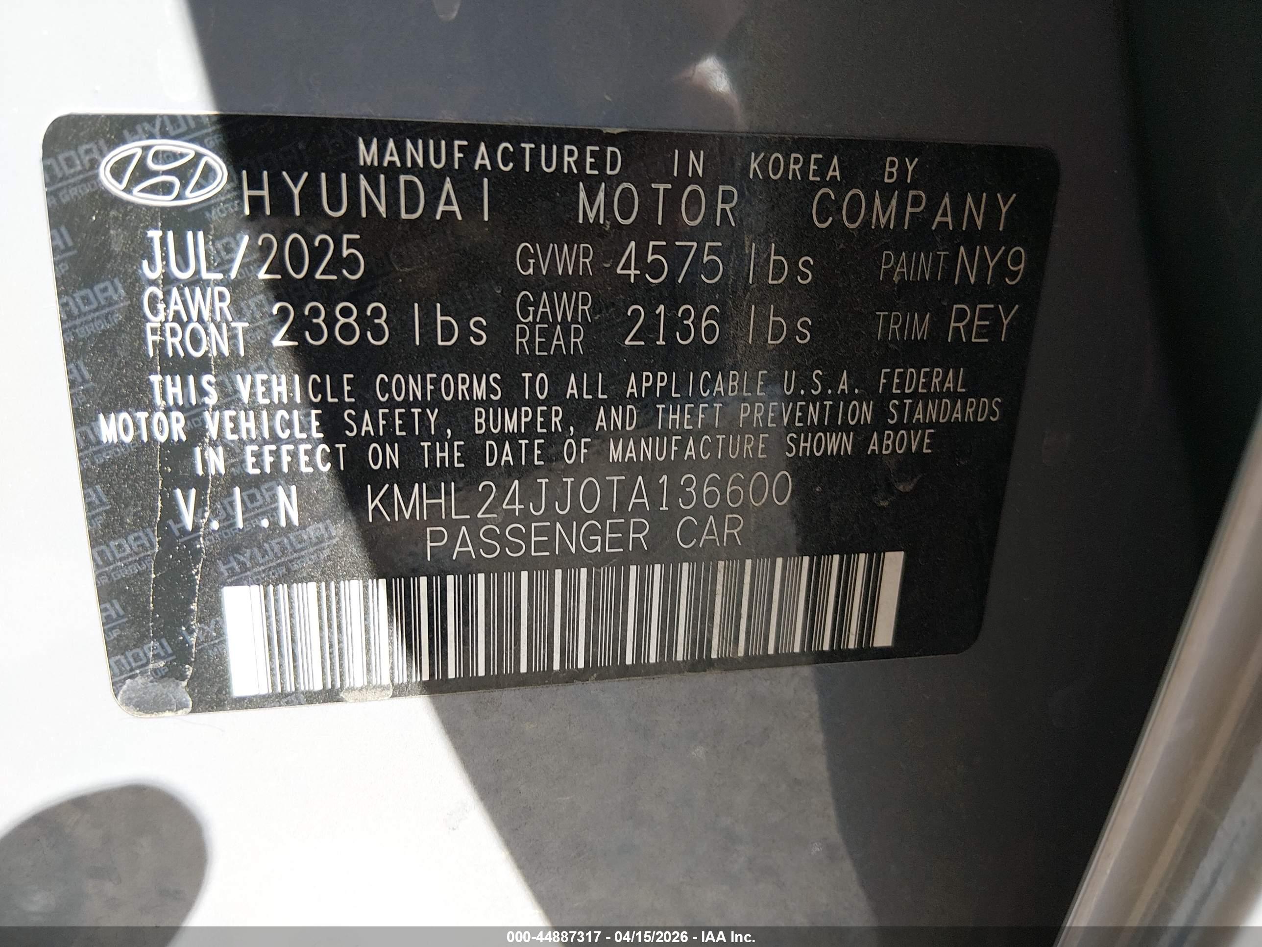 HYUNDAI SONATA image 9