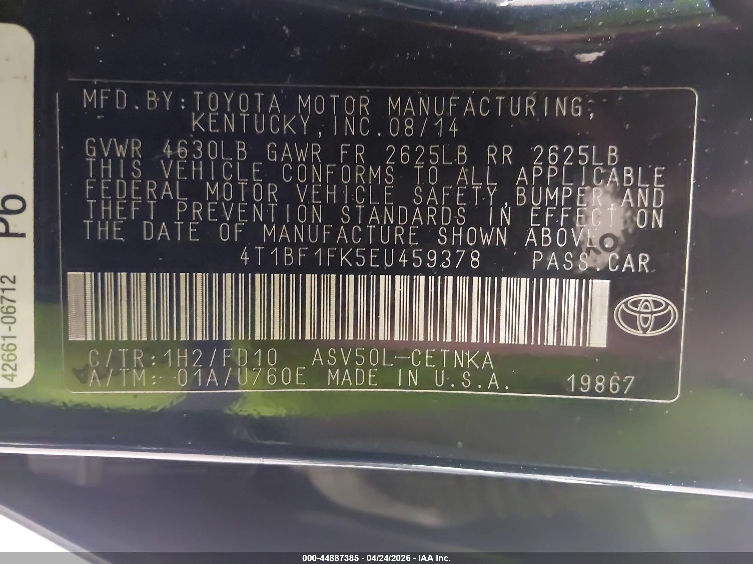 TOYOTA CAMRY image 9