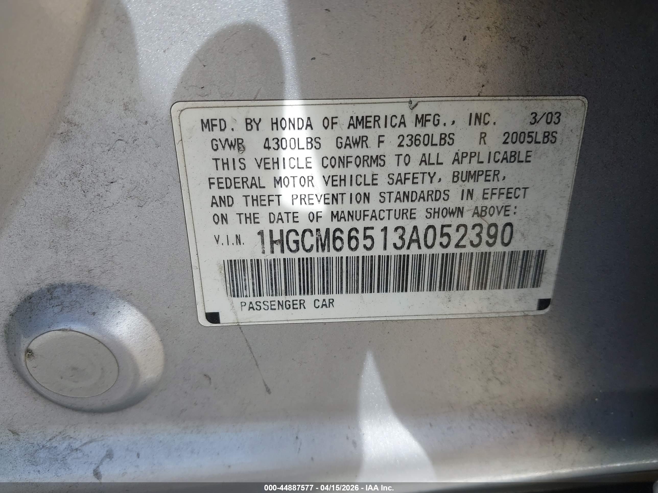 HONDA ACCORD image 9