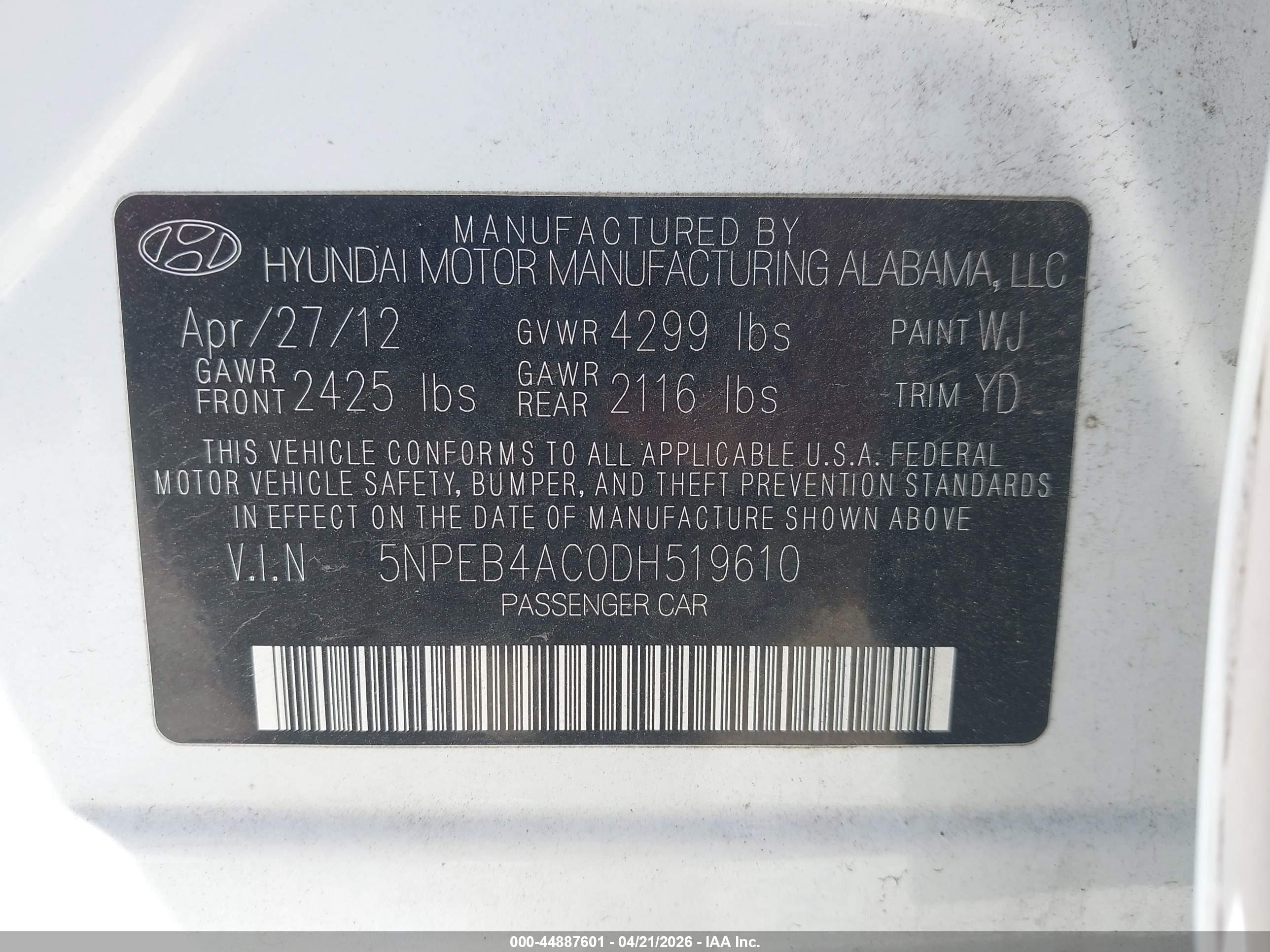 HYUNDAI SONATA image 9