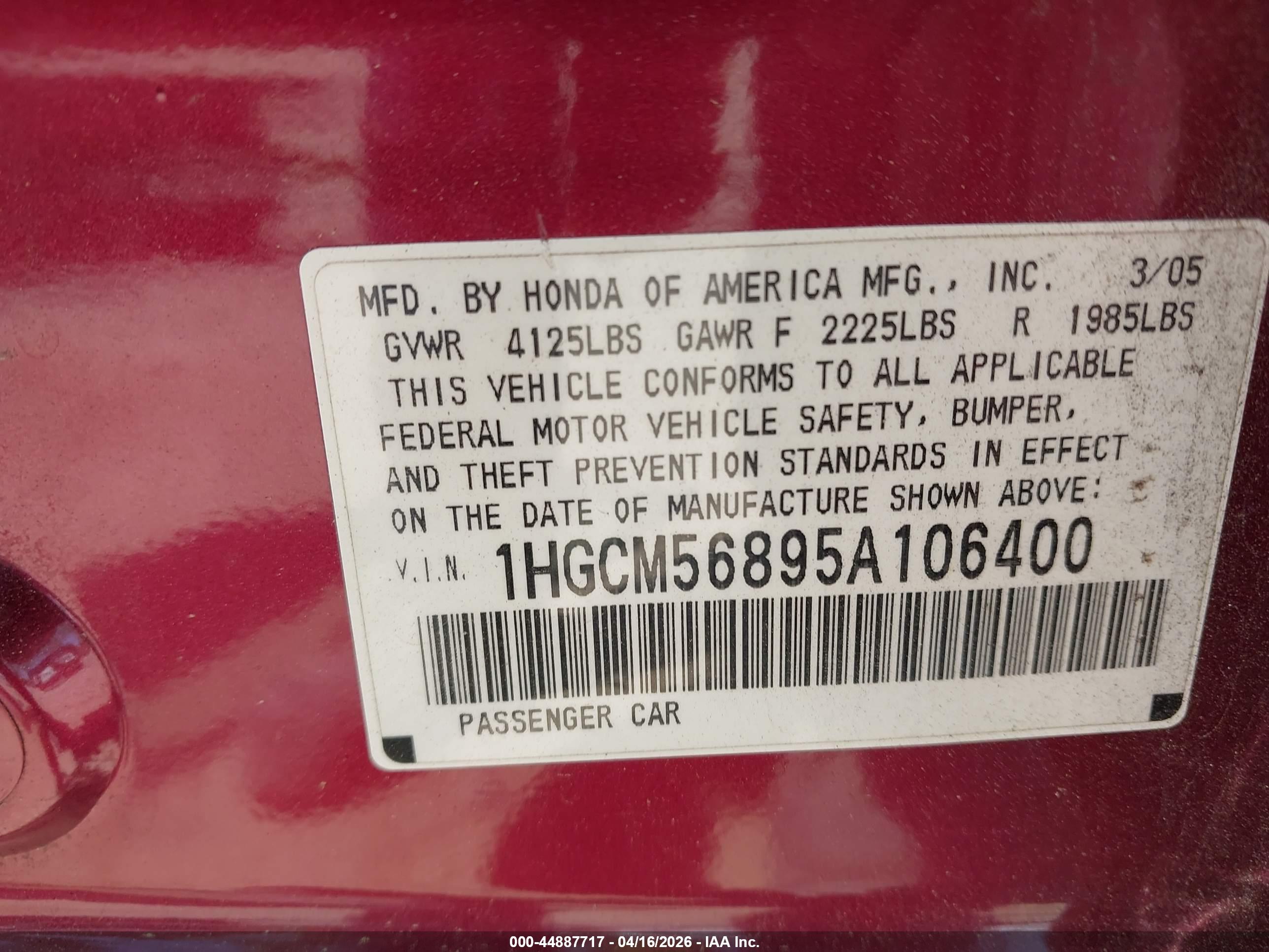 HONDA ACCORD image 9