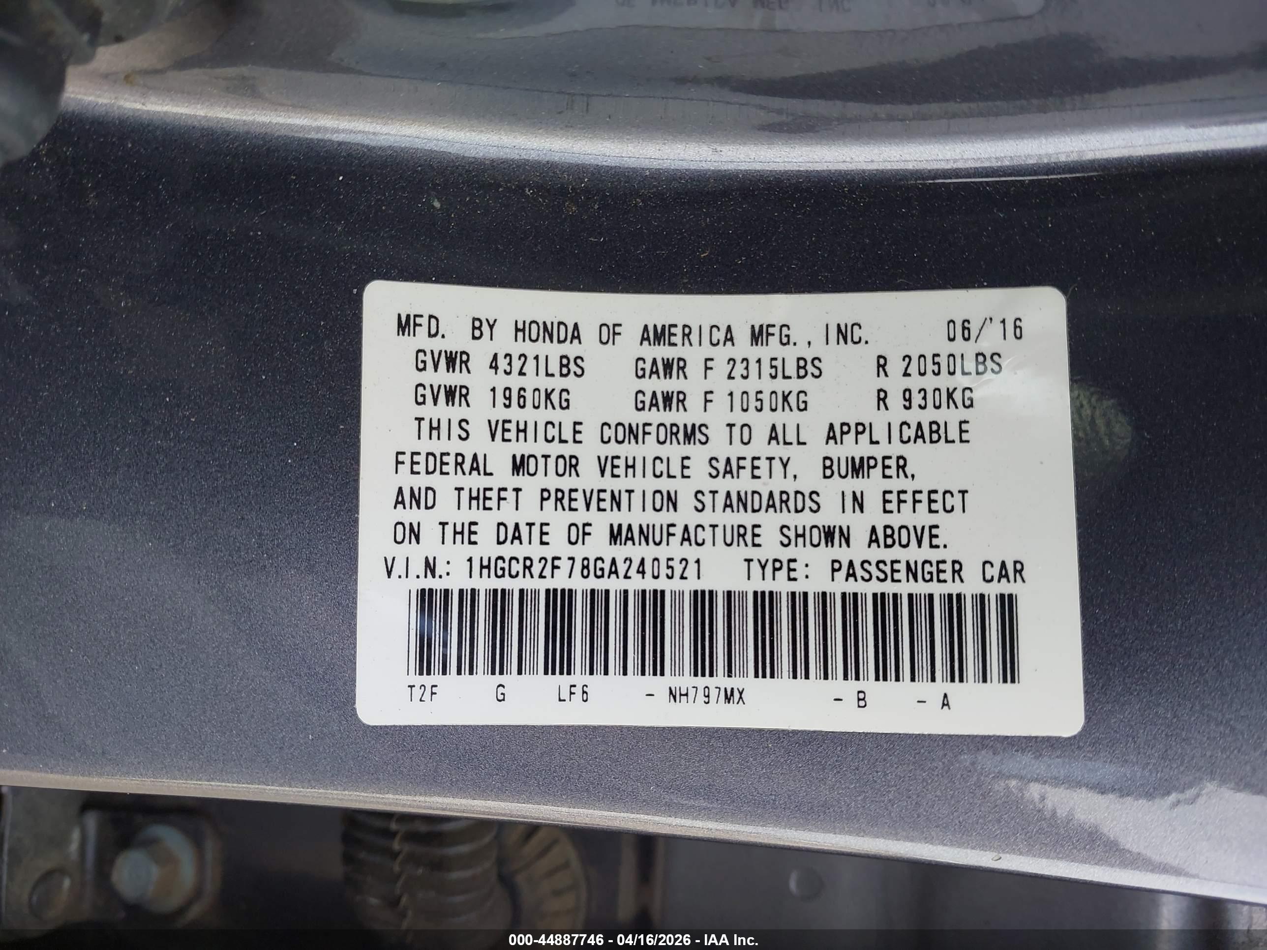 HONDA ACCORD image 9