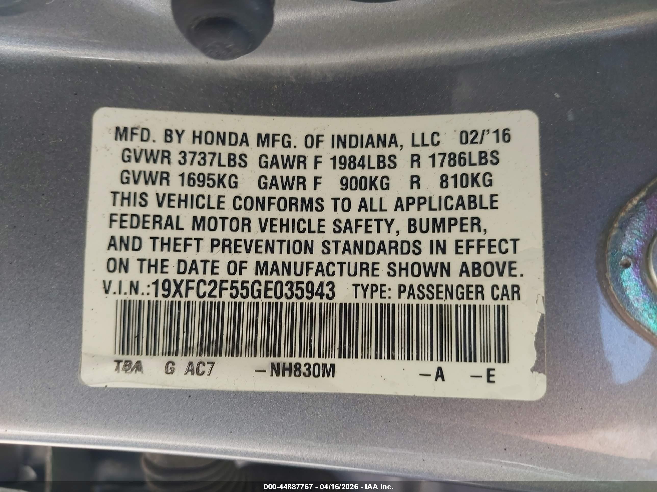 HONDA CIVIC image 9