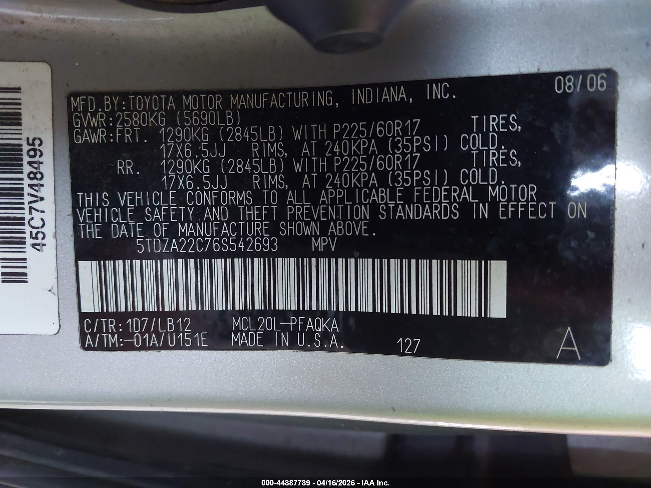 TOYOTA SIENNA image 9