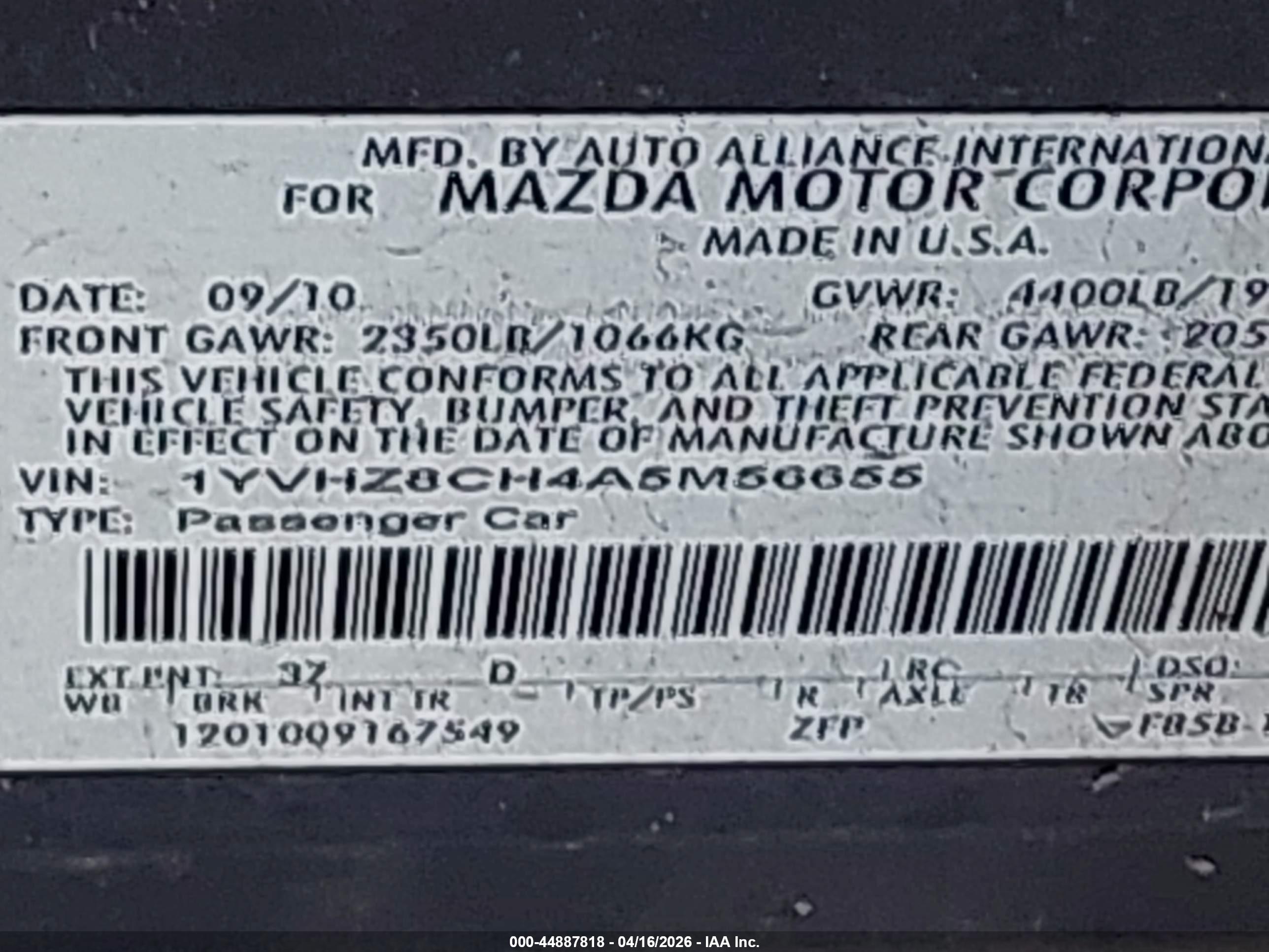 MAZDA MAZDA6 image 9