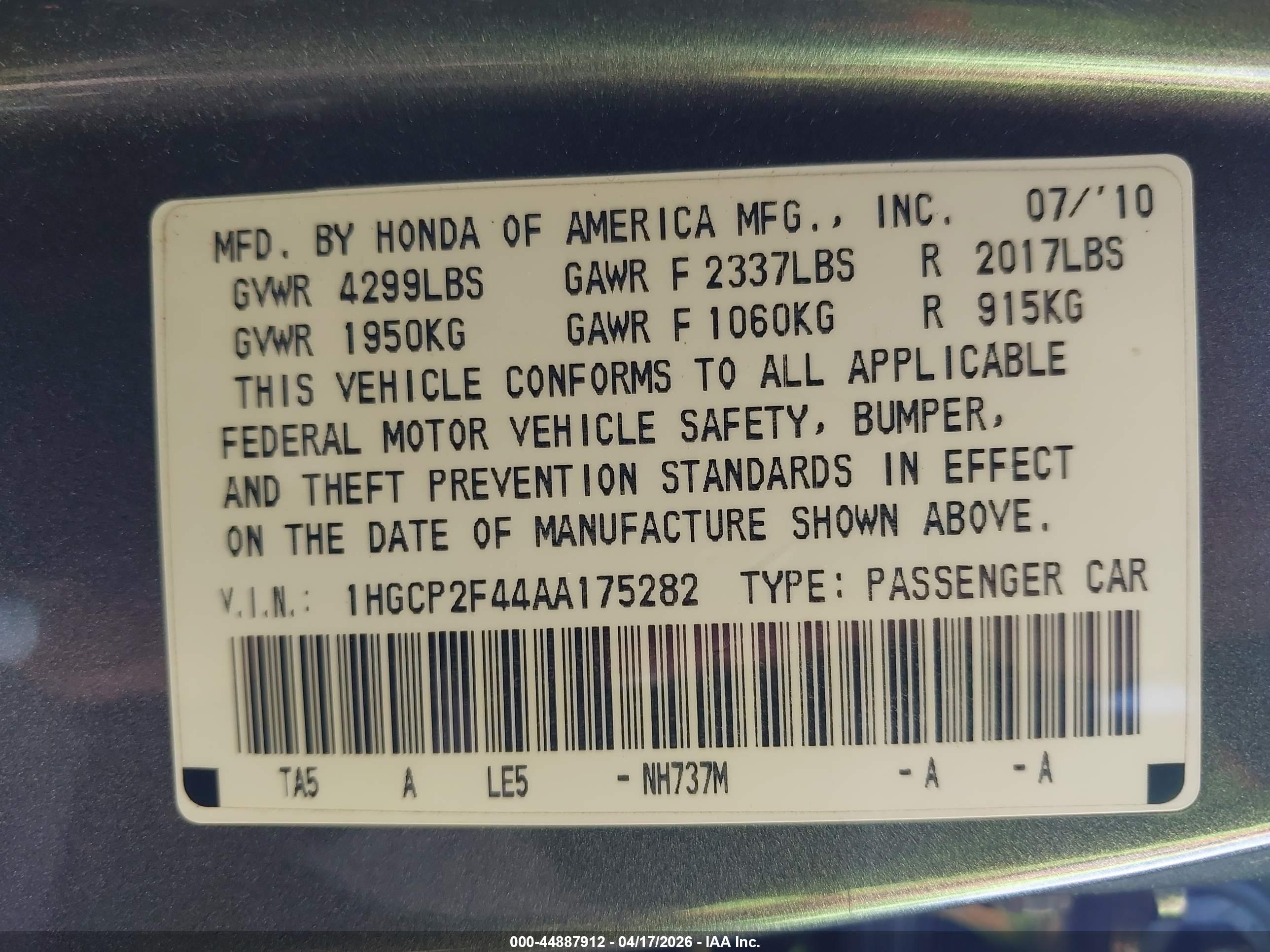 HONDA ACCORD image 9