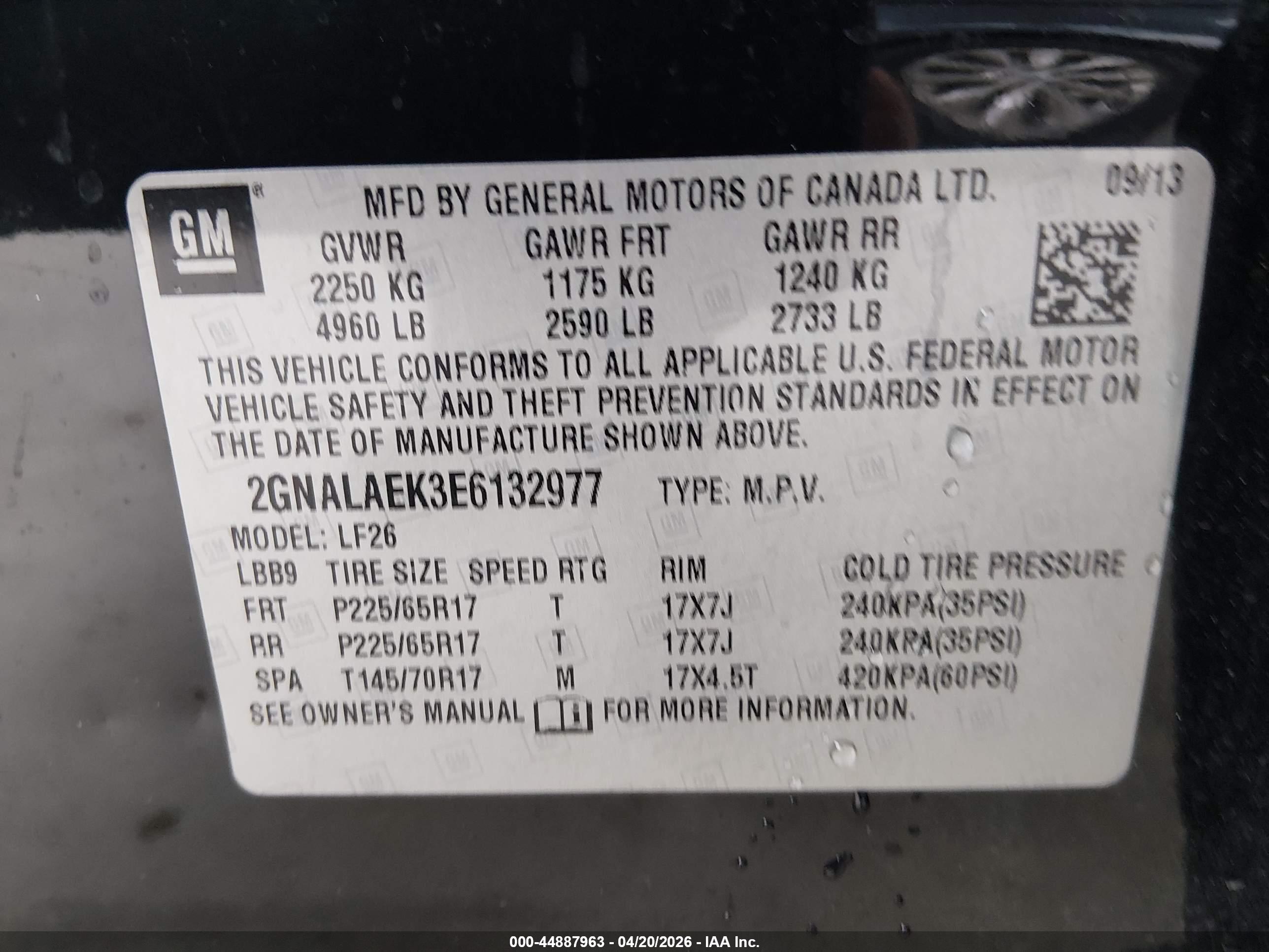CHEVROLET EQUINOX image 9