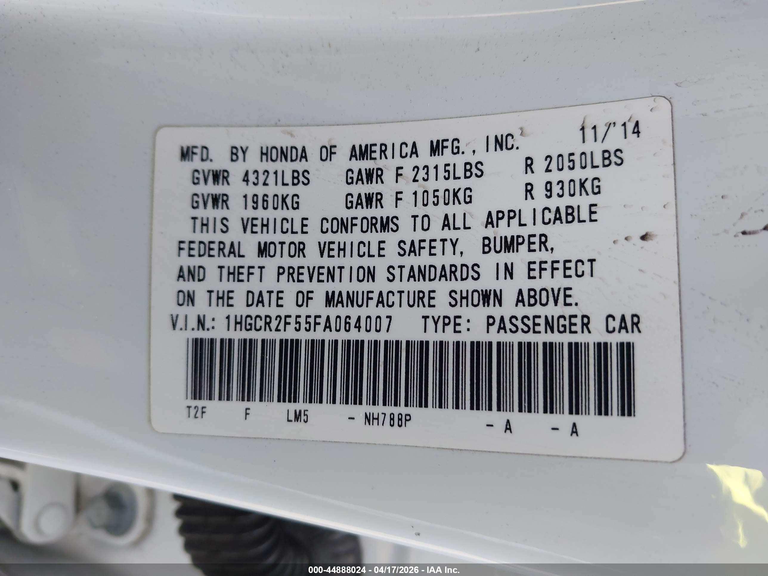 HONDA ACCORD image 9