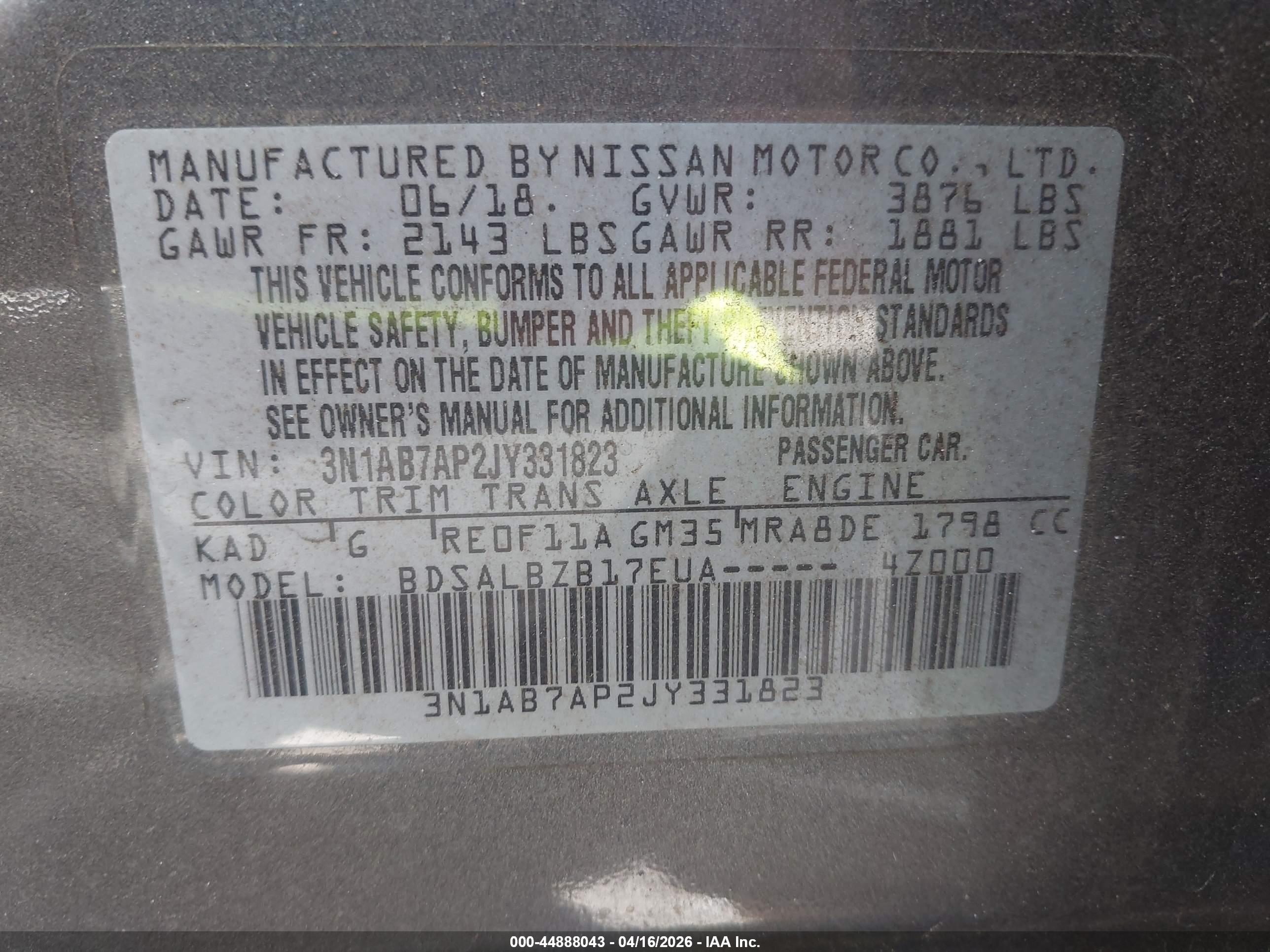 NISSAN SENTRA image 9