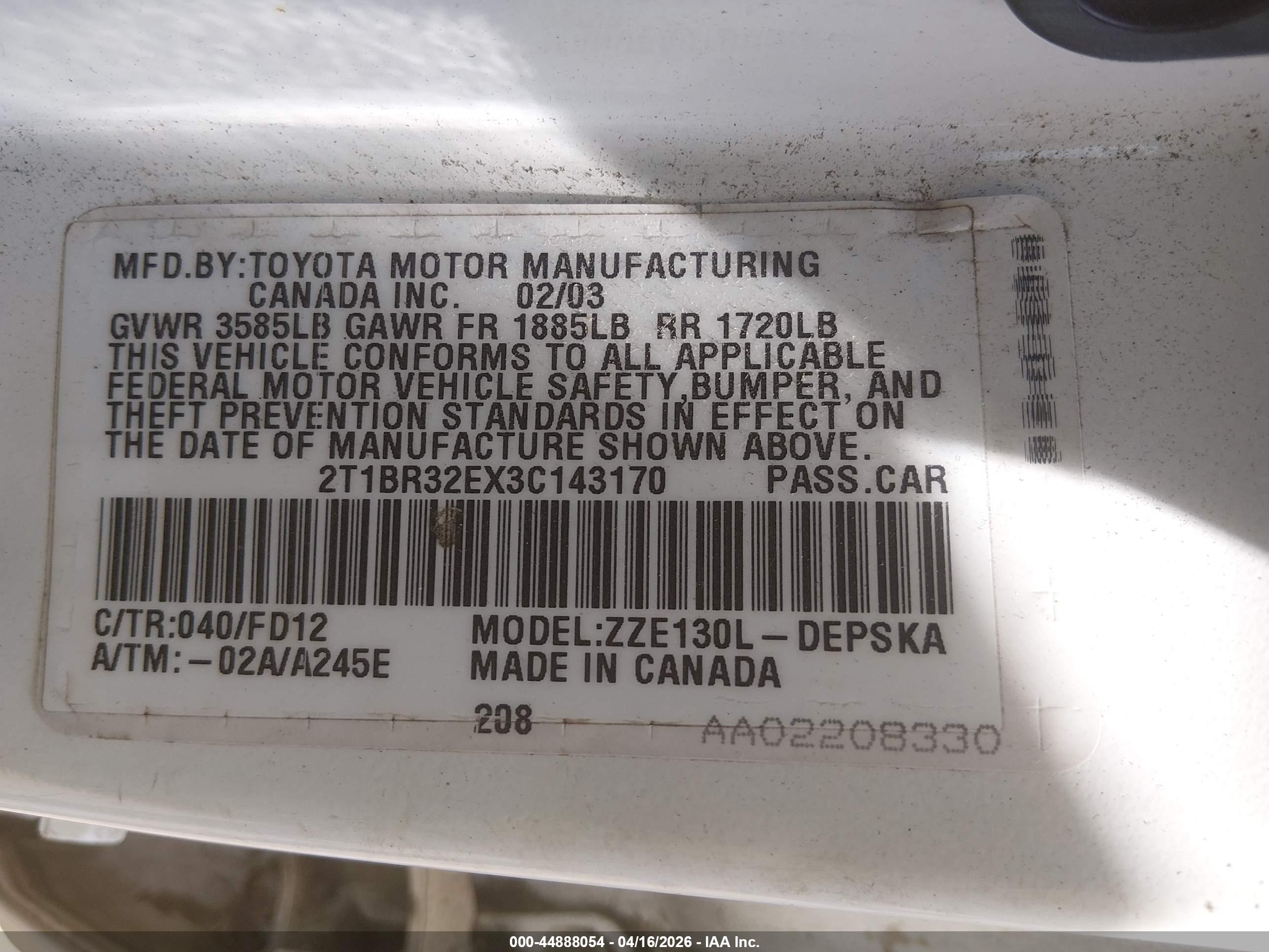 TOYOTA COROLLA image 9