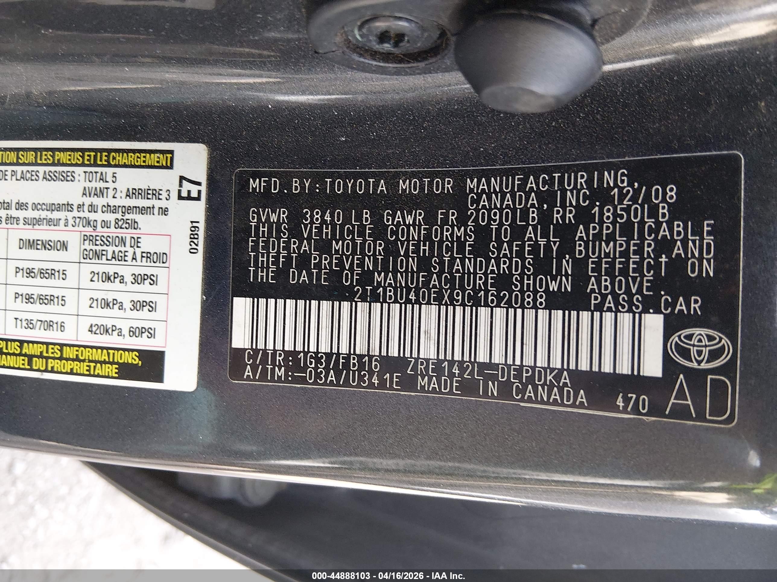 TOYOTA COROLLA image 9