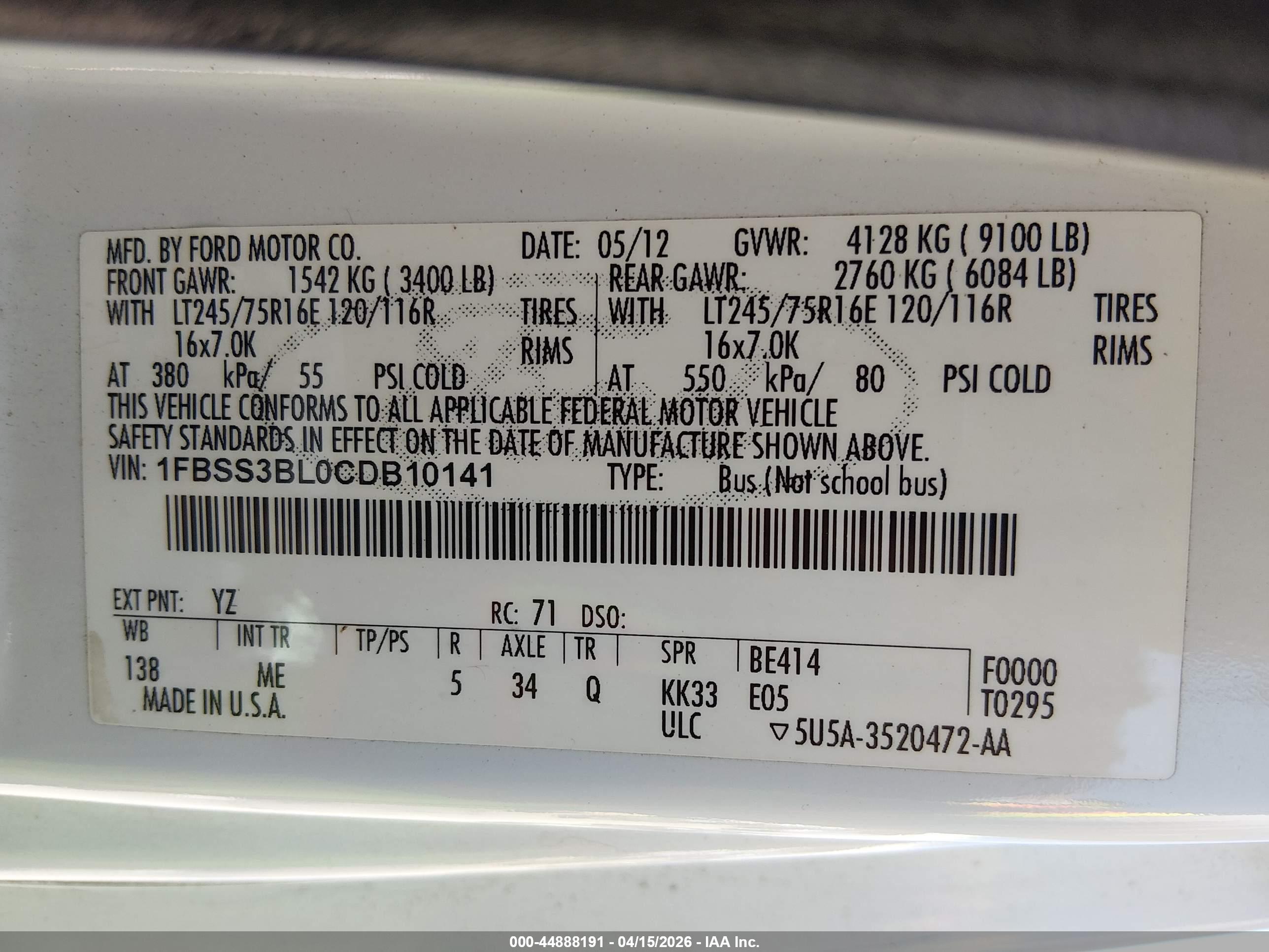 FORD E-350 image 9
