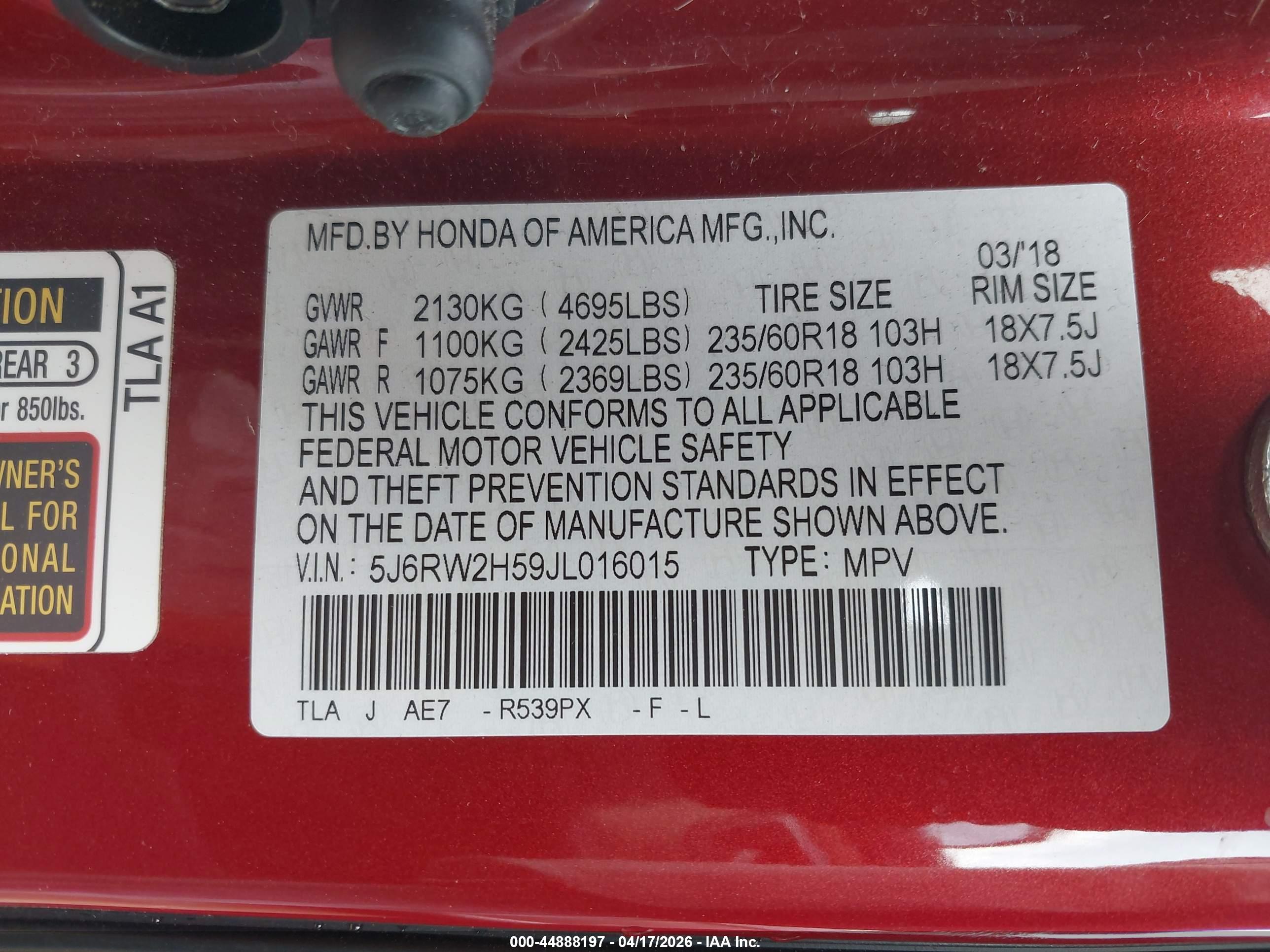 HONDA CR-V image 9