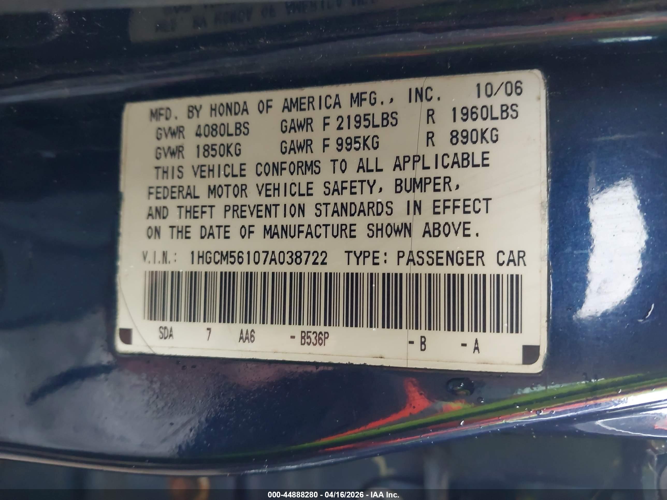 HONDA ACCORD image 9