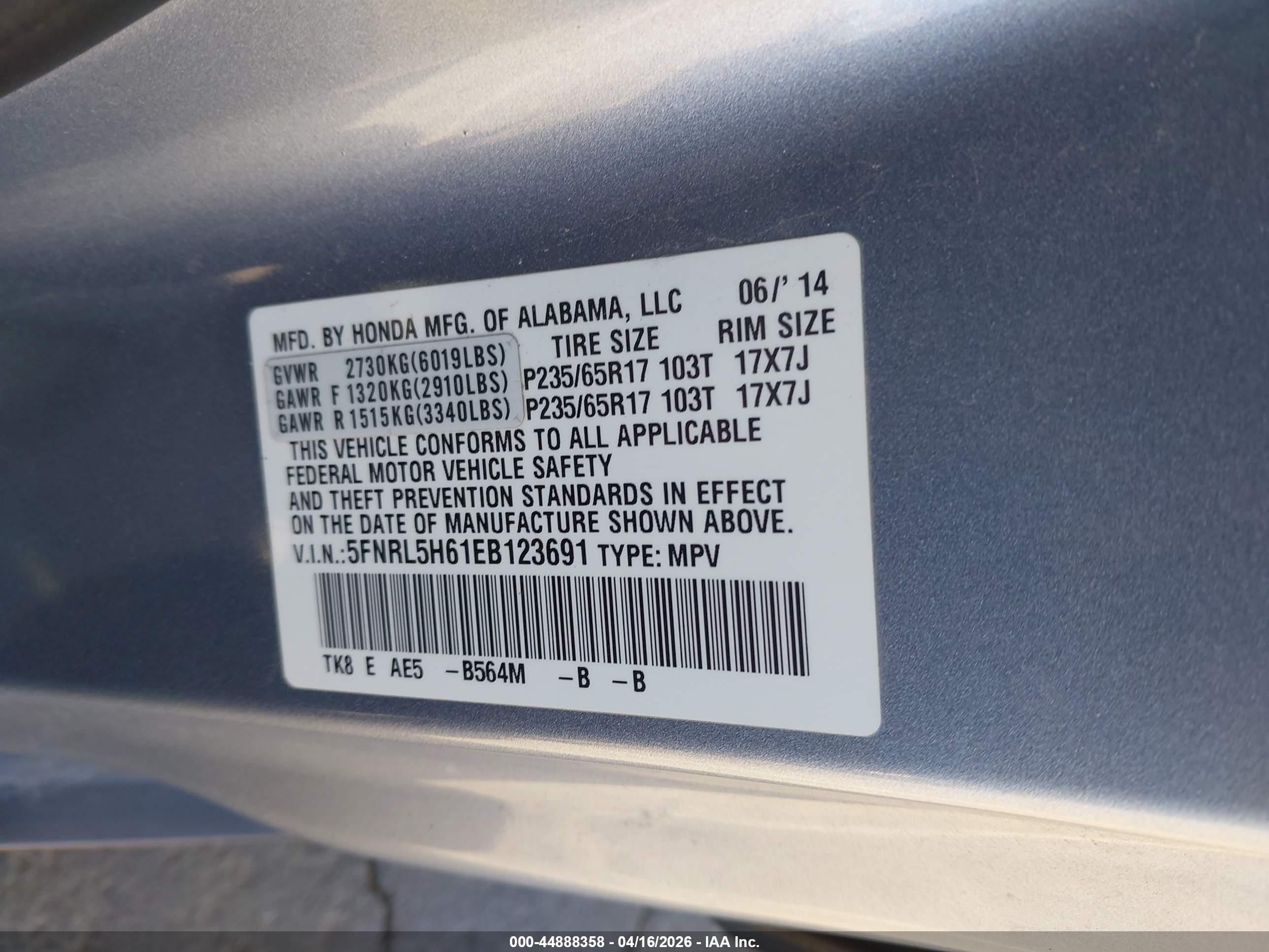 HONDA ODYSSEY image 9