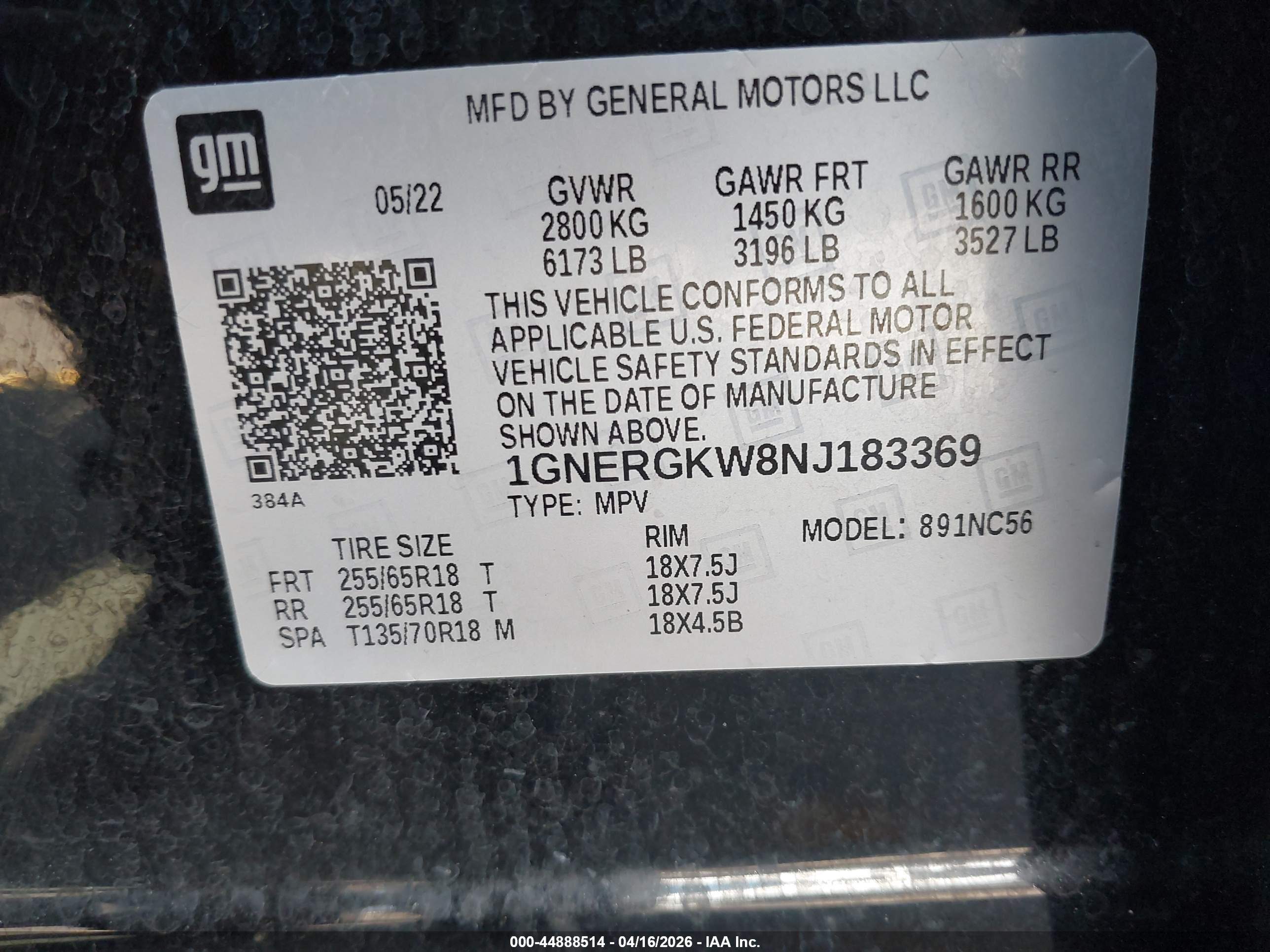 CHEVROLET TRAVERSE image 9