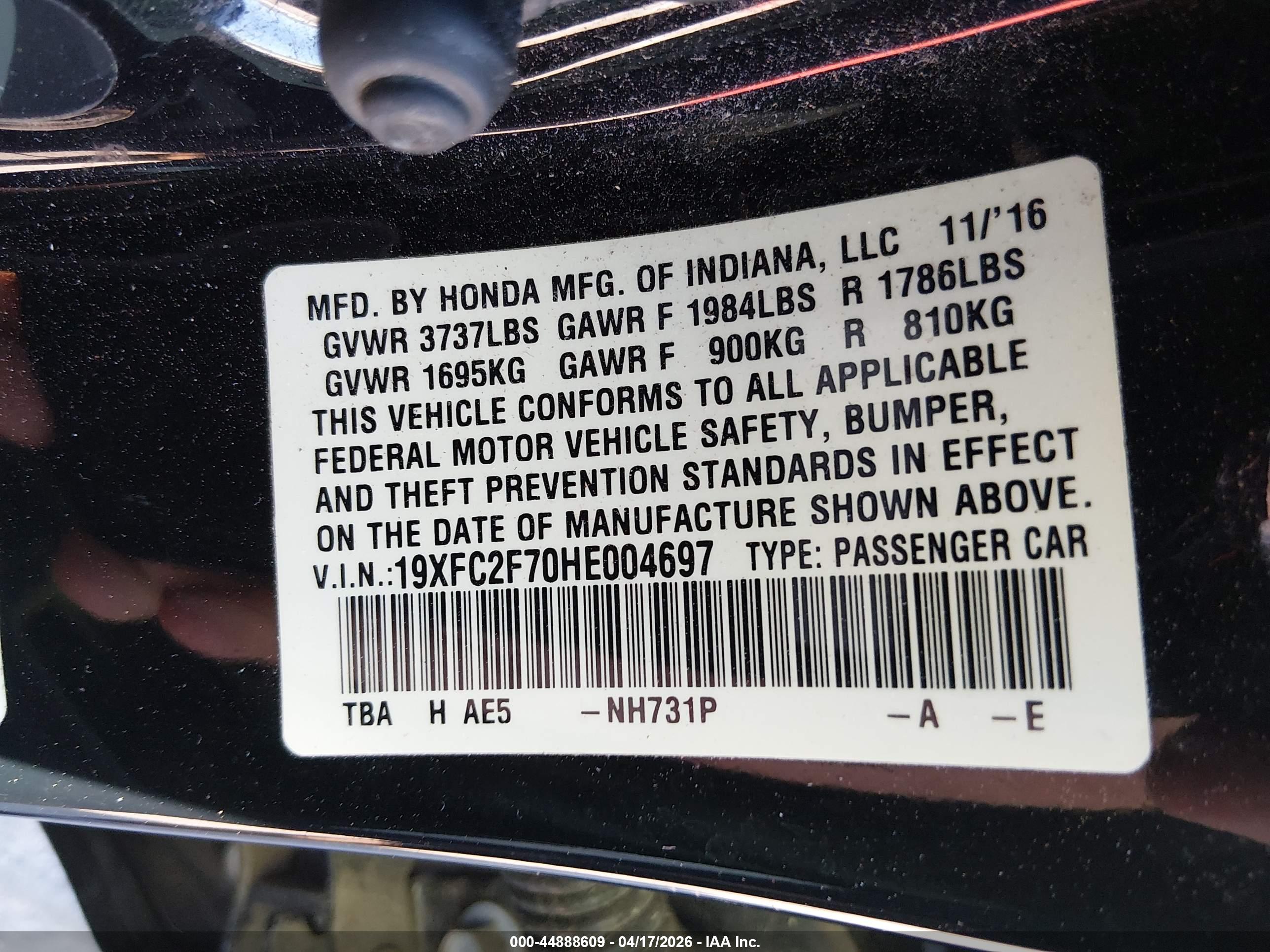 HONDA CIVIC image 9