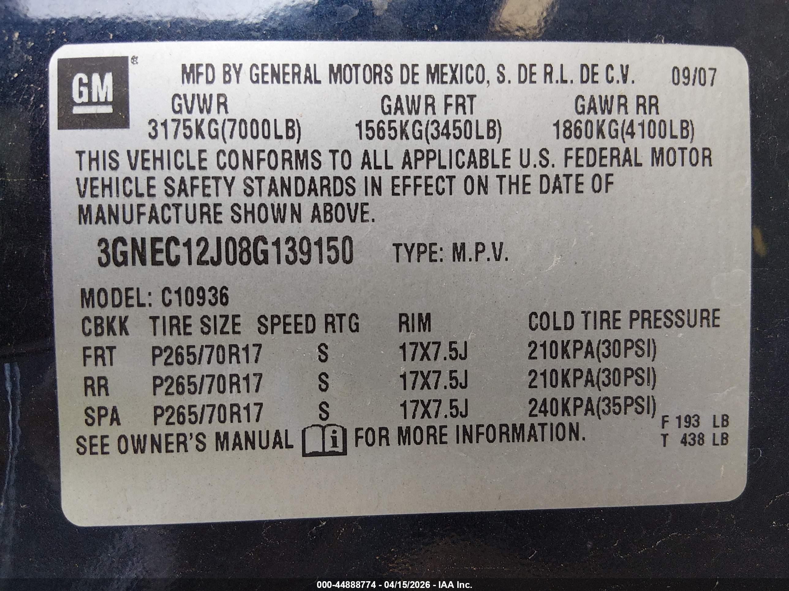 CHEVROLET AVALANCHE image 9