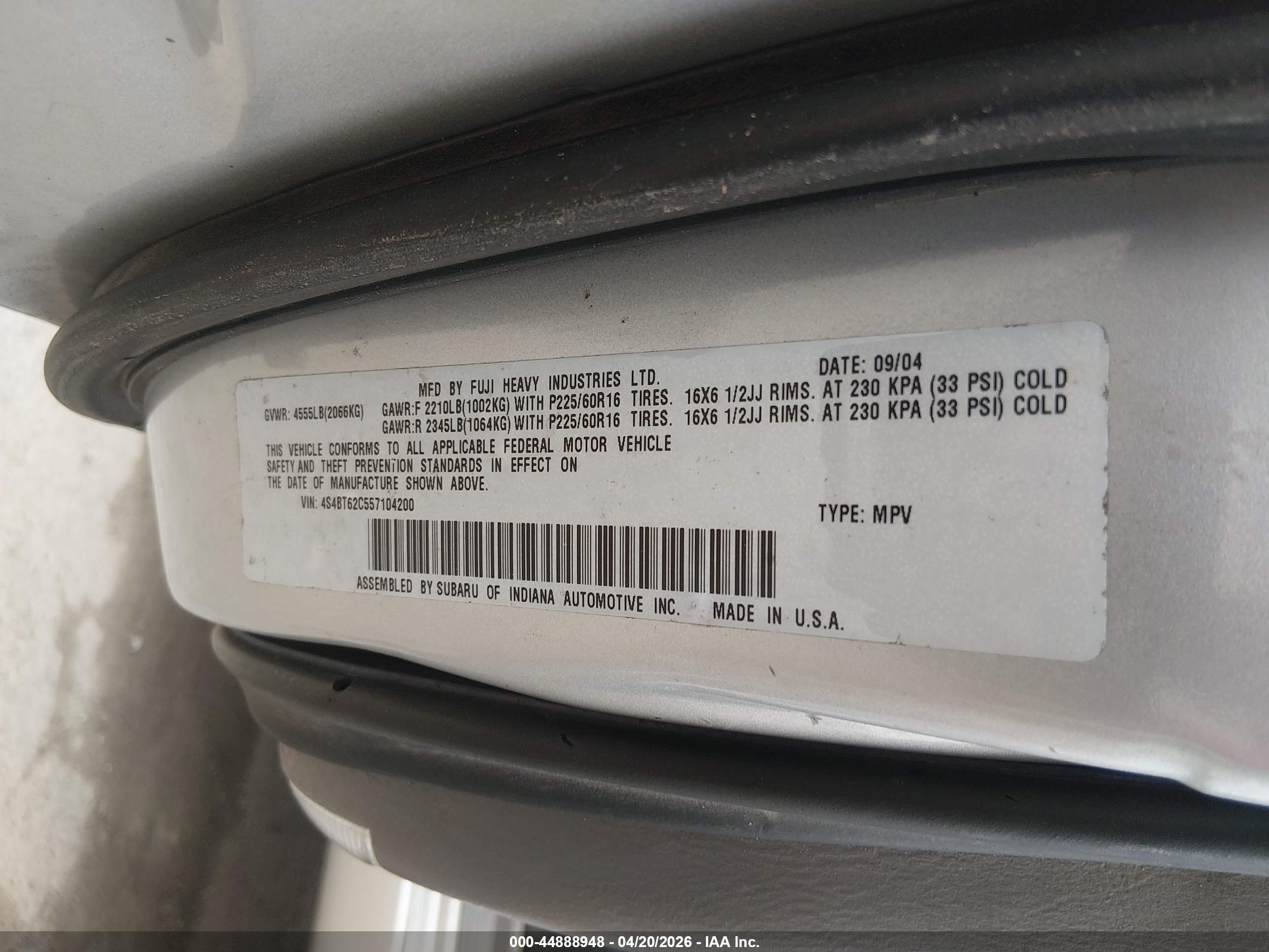 SUBARU BAJA image 9