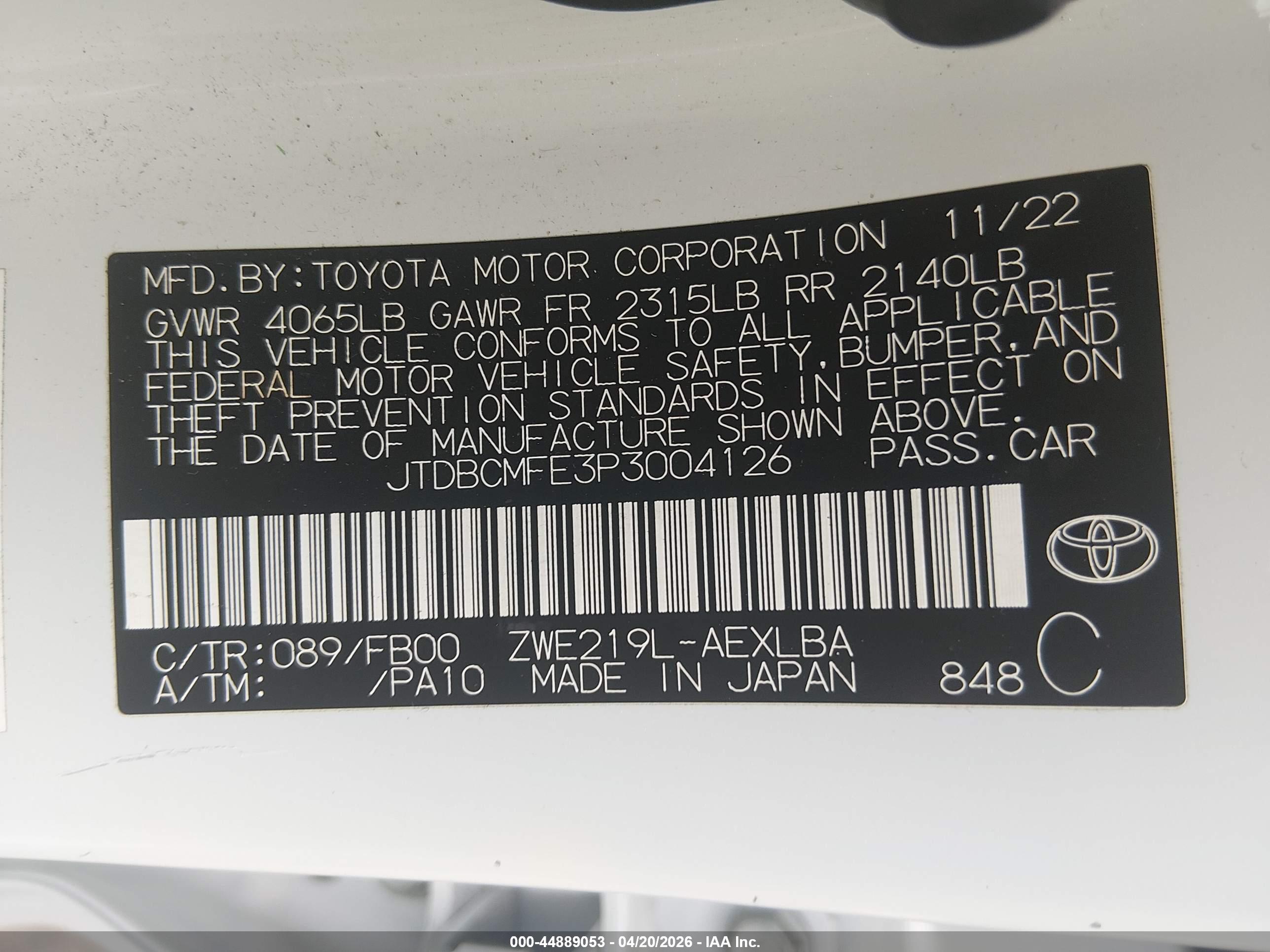 TOYOTA COROLLA image 9