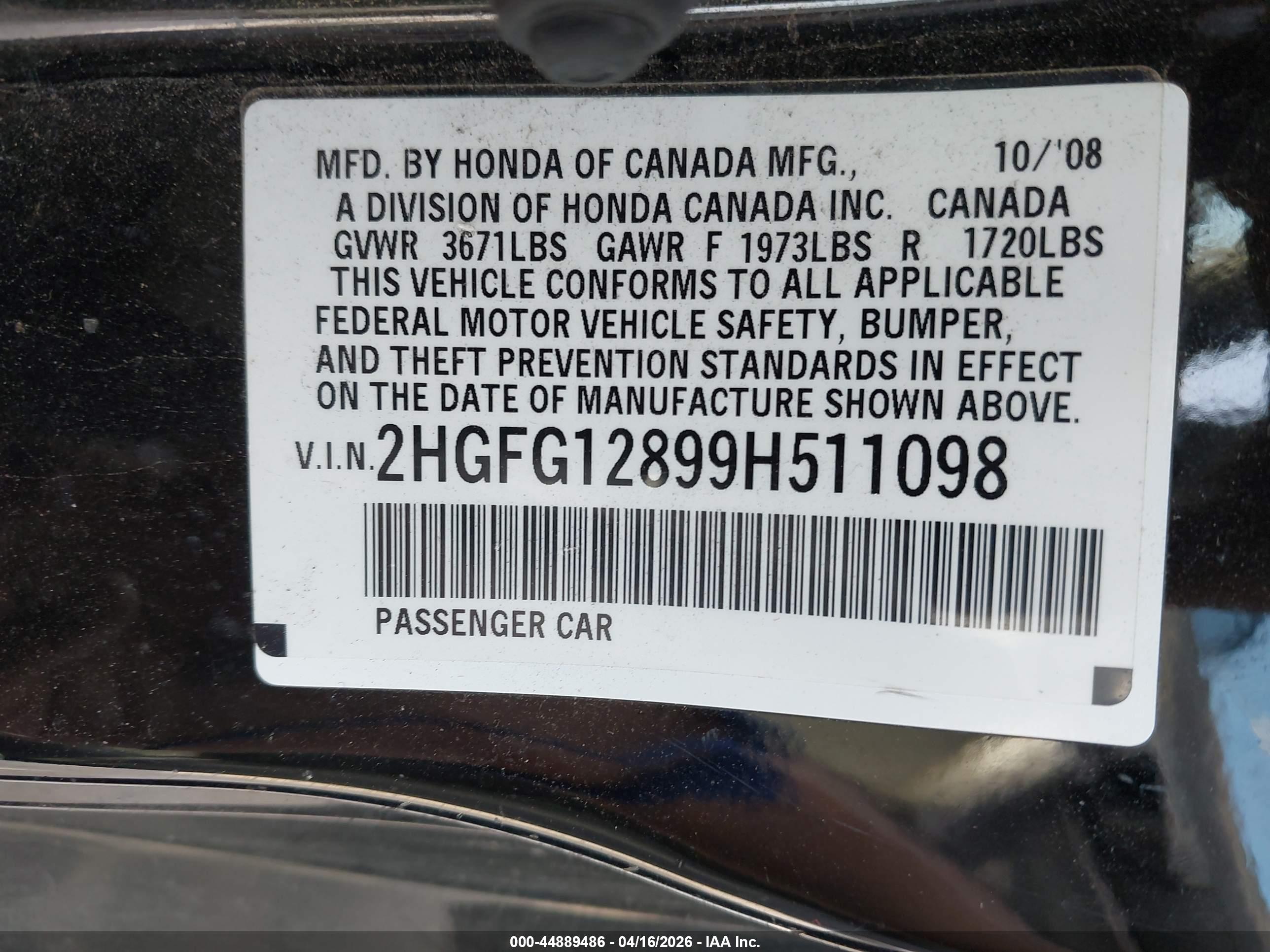 HONDA CIVIC image 9