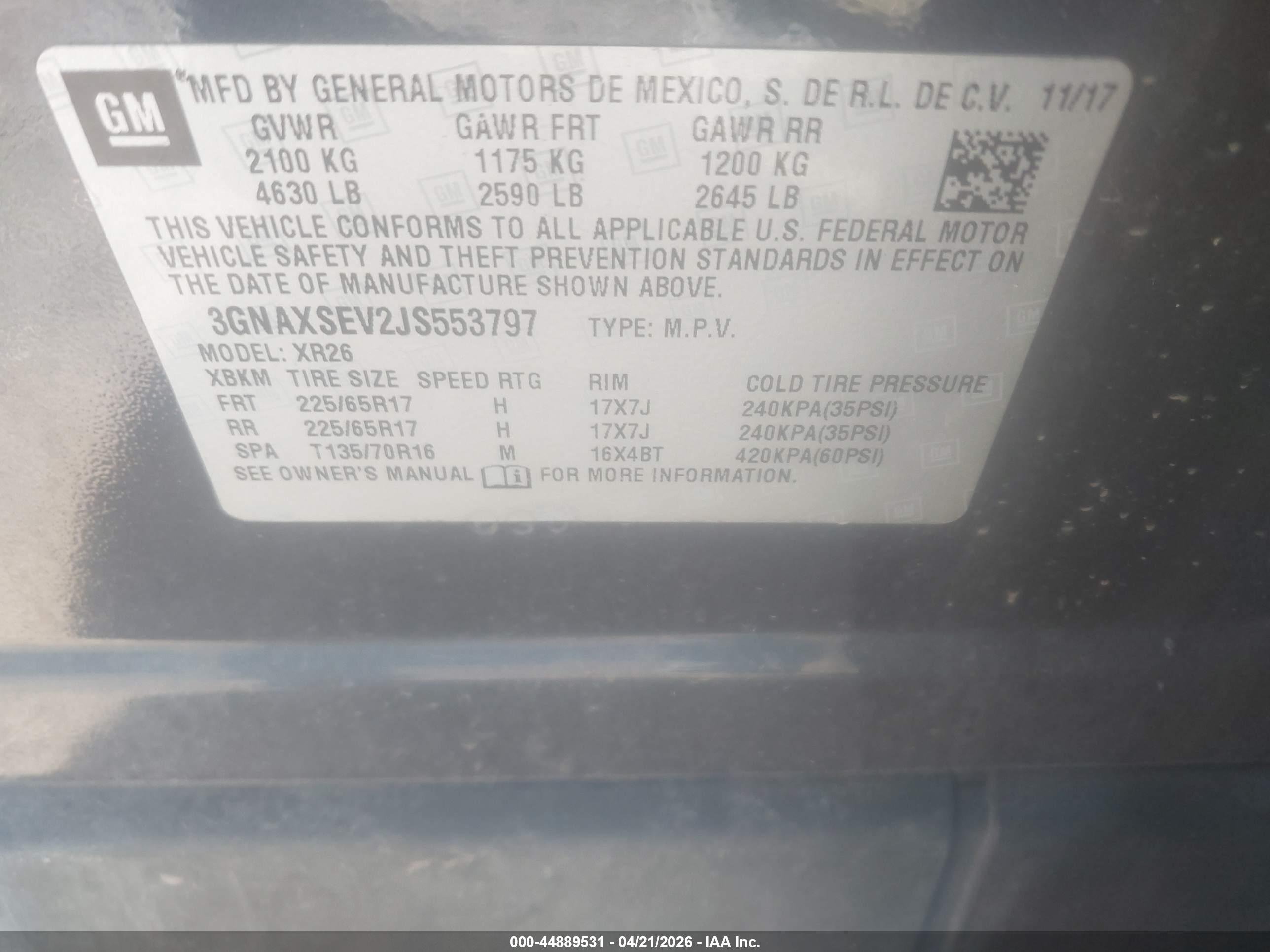 CHEVROLET EQUINOX image 9