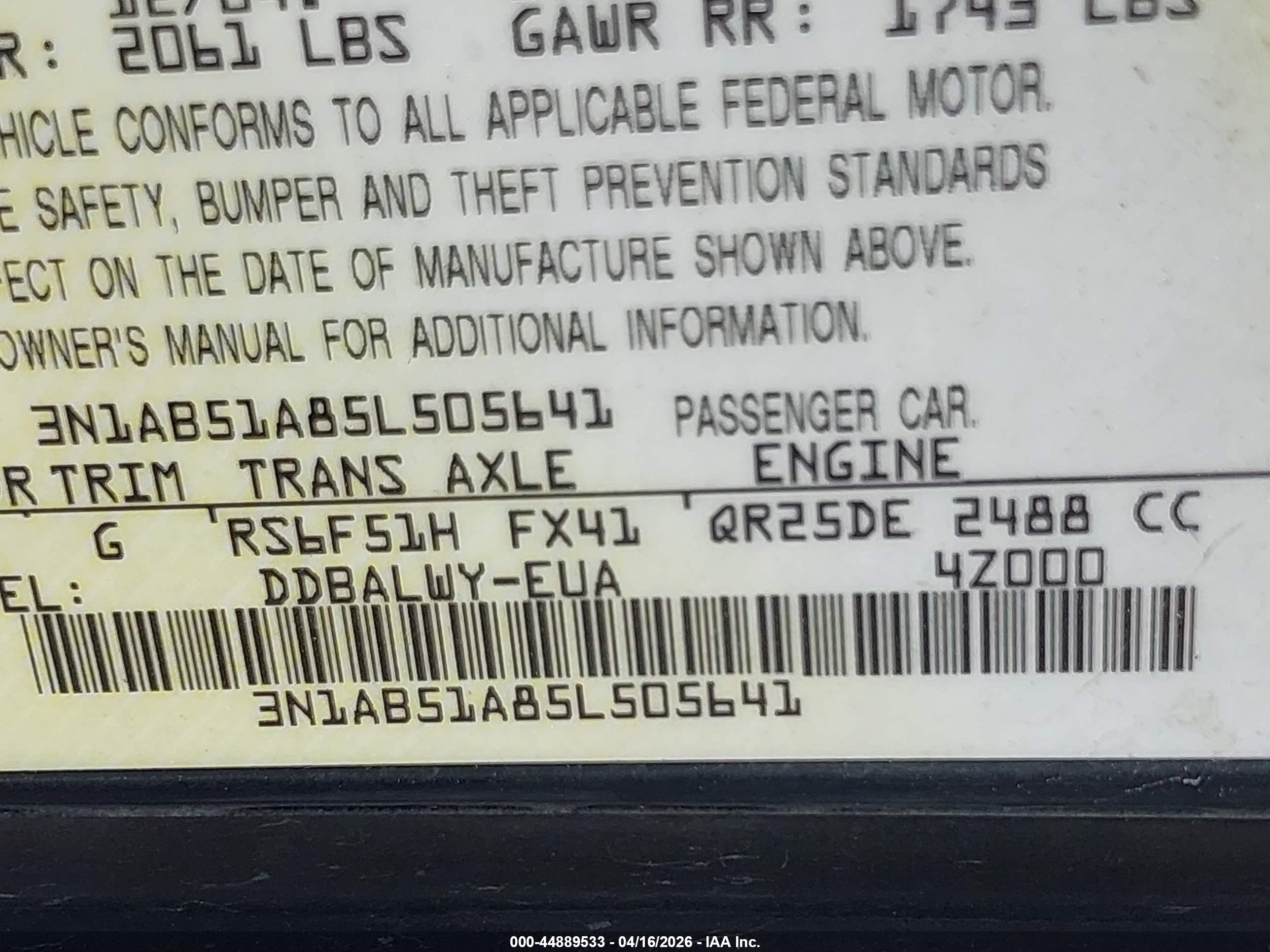 NISSAN SENTRA image 9