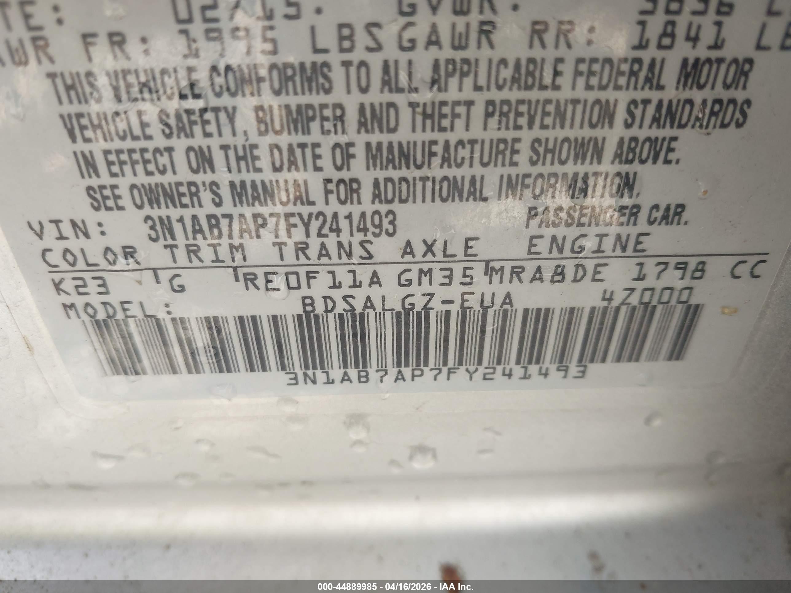 NISSAN SENTRA image 9