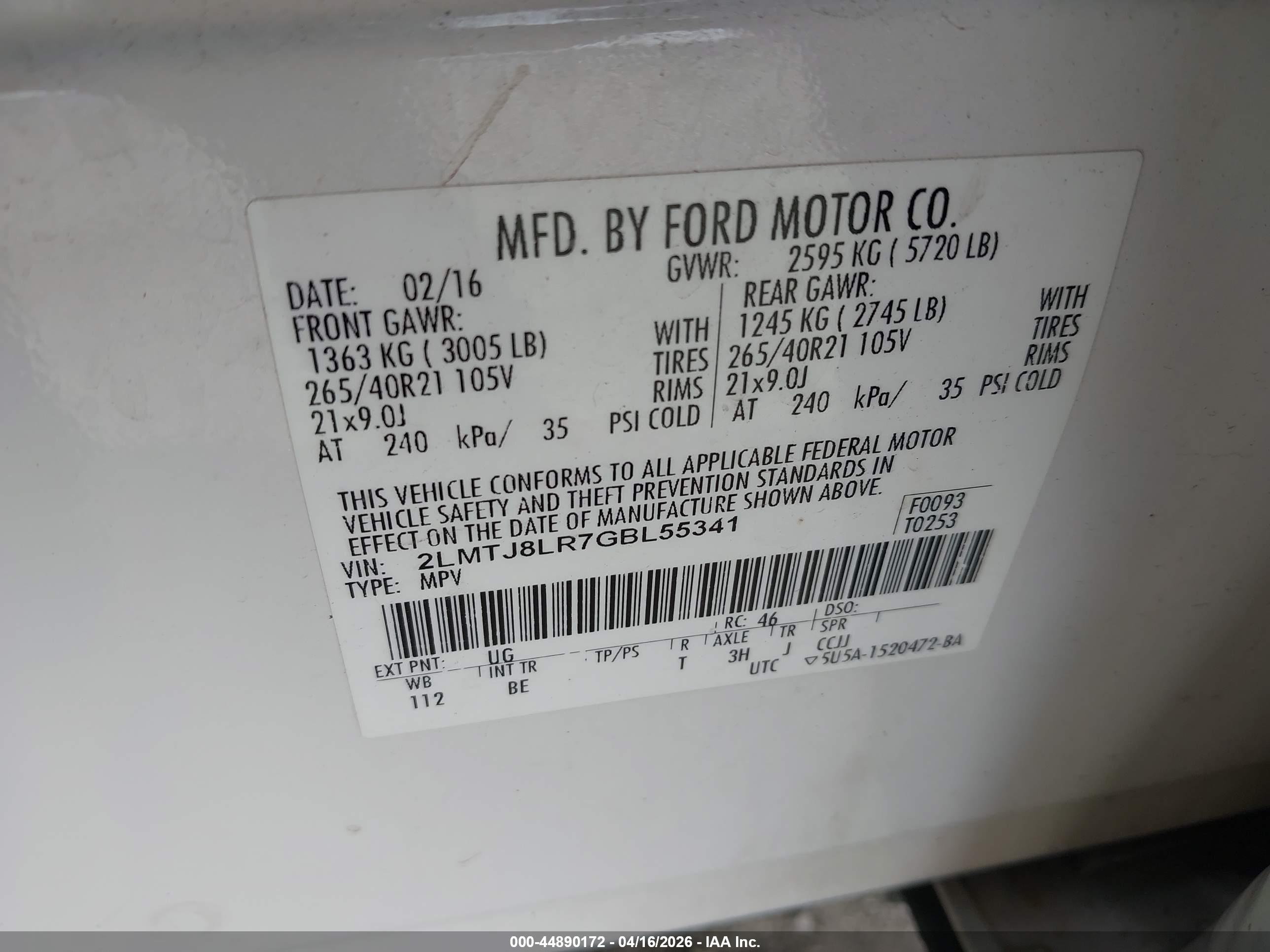 LINCOLN MKX image 9