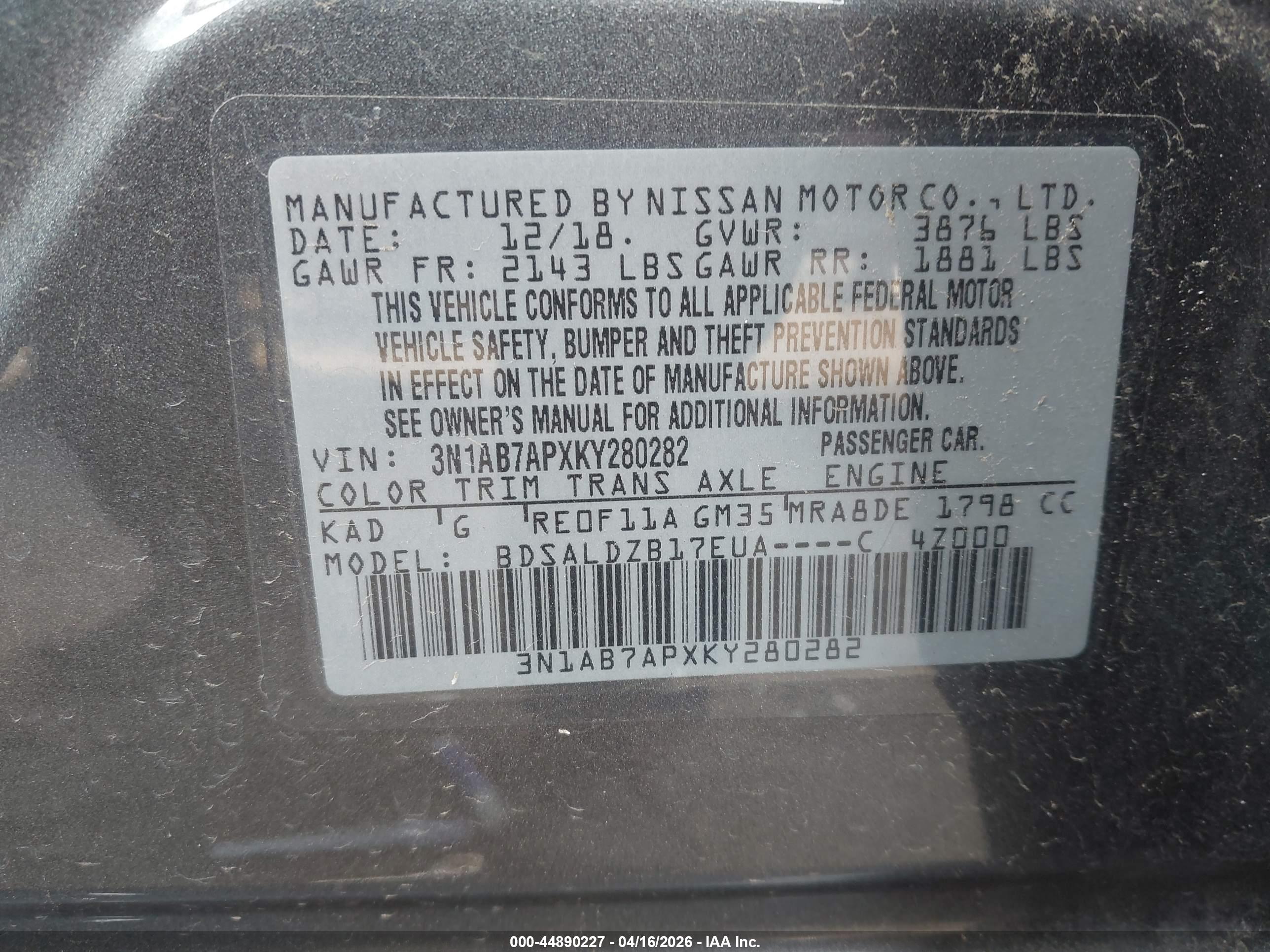 NISSAN SENTRA image 9