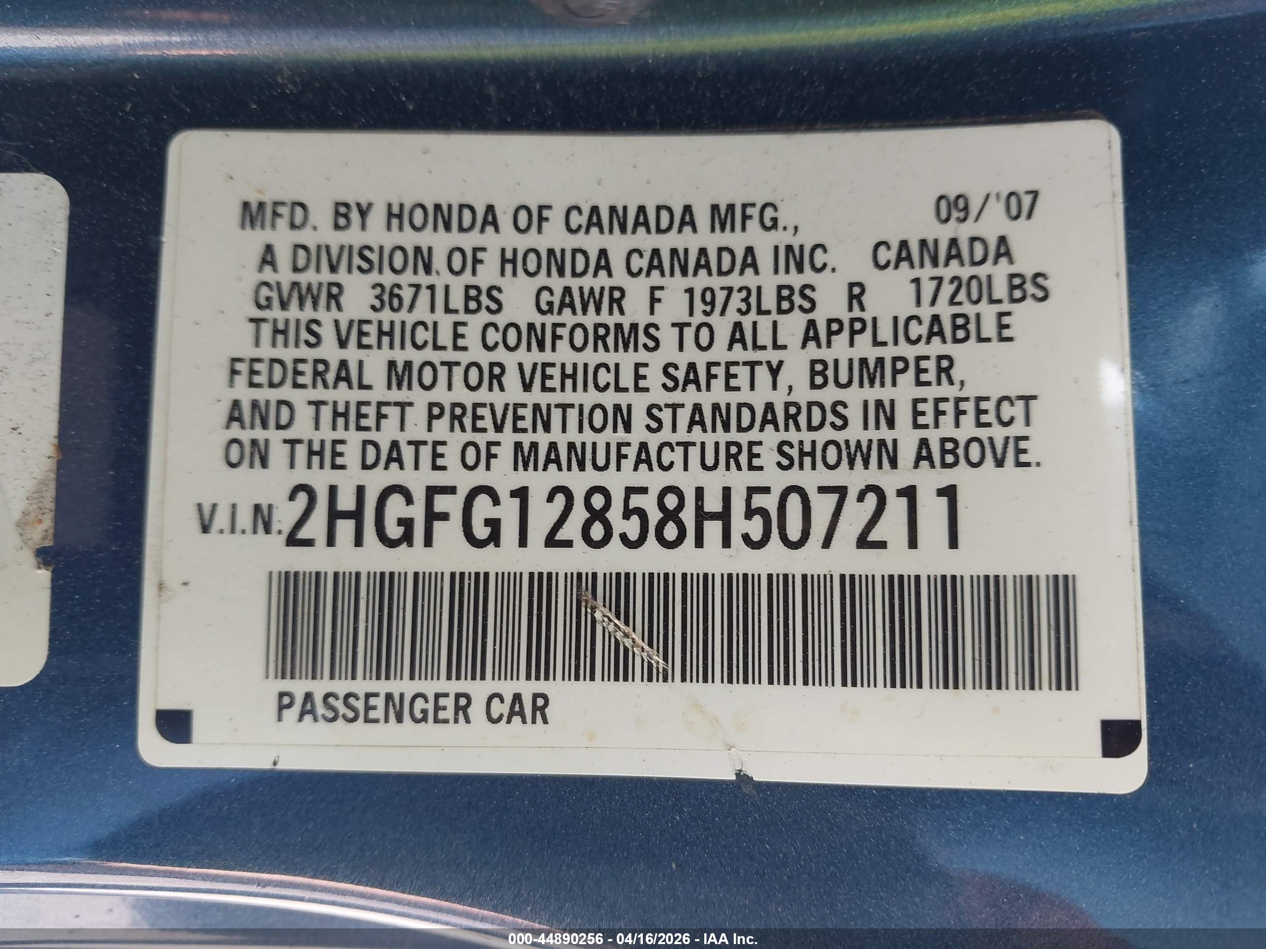 HONDA CIVIC image 9