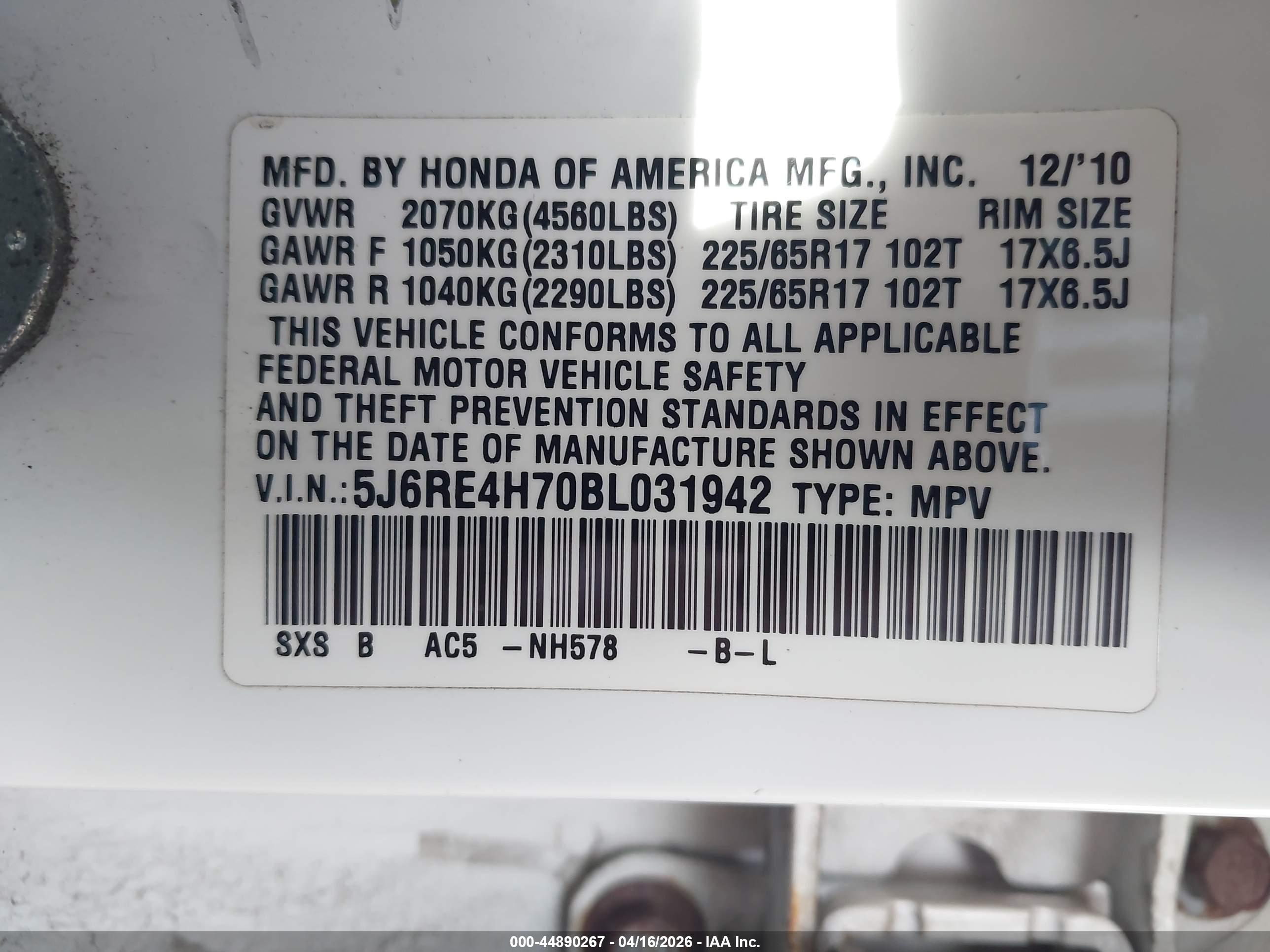 HONDA CR-V image 9