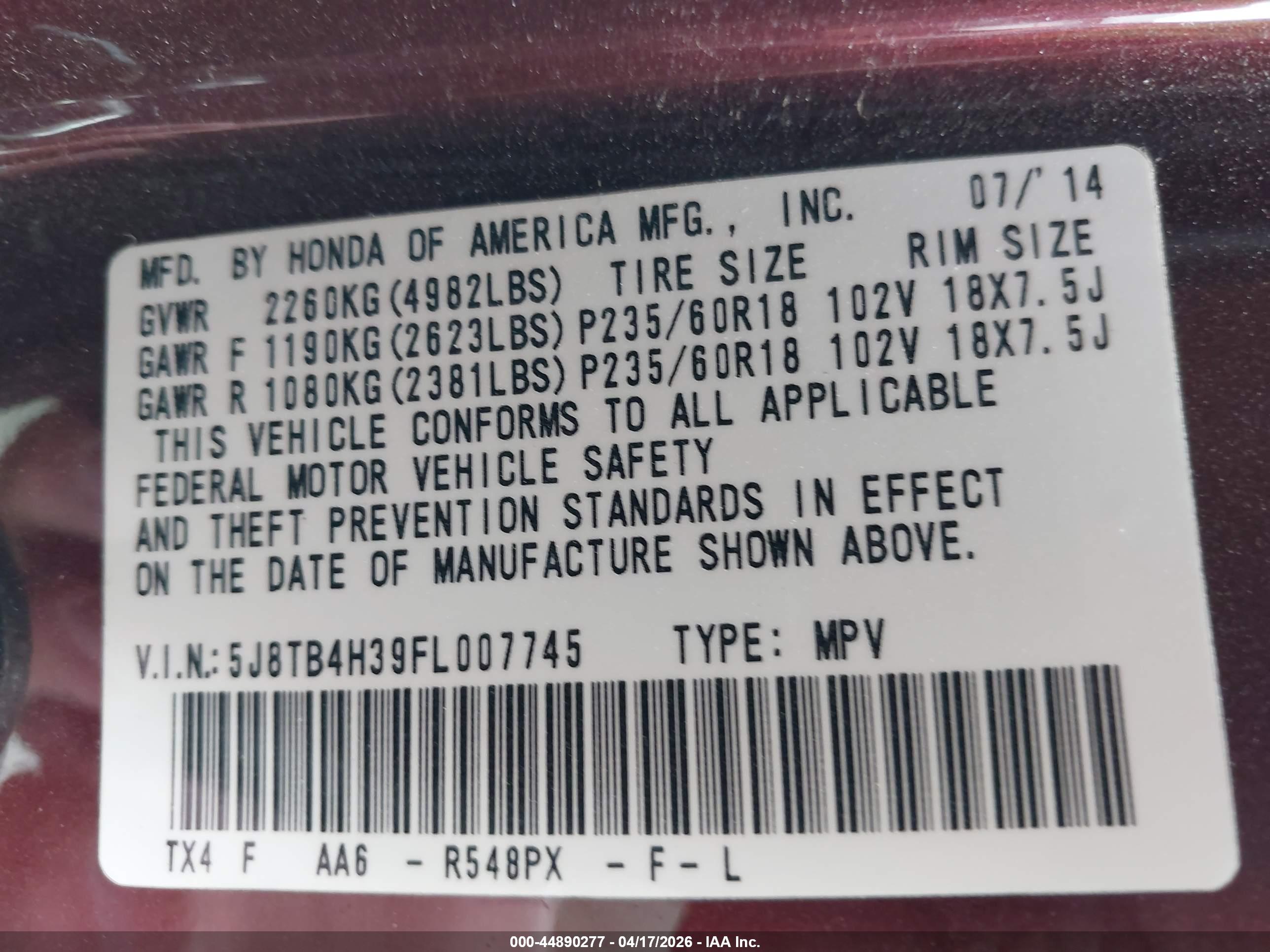 ACURA RDX image 9