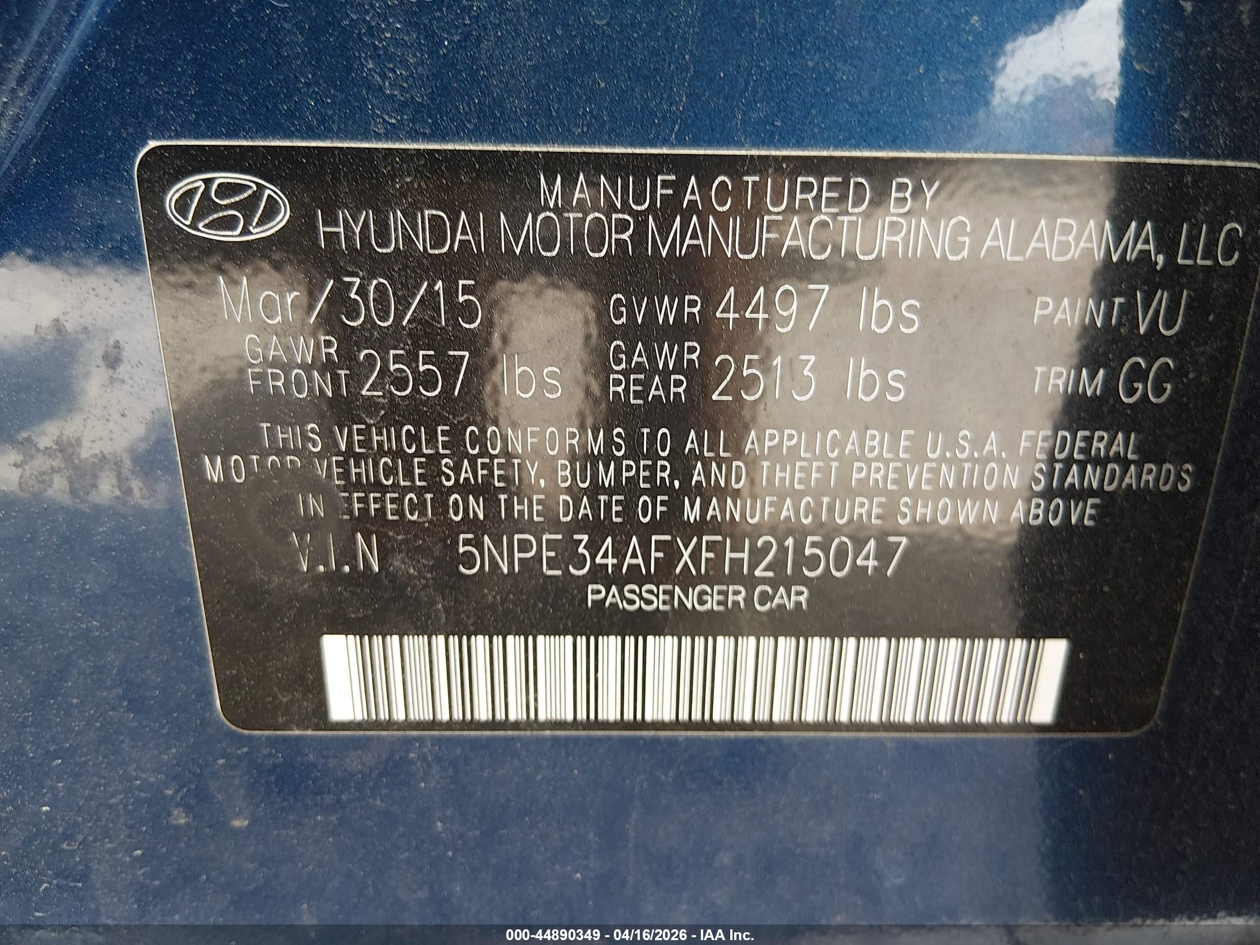 HYUNDAI SONATA image 9