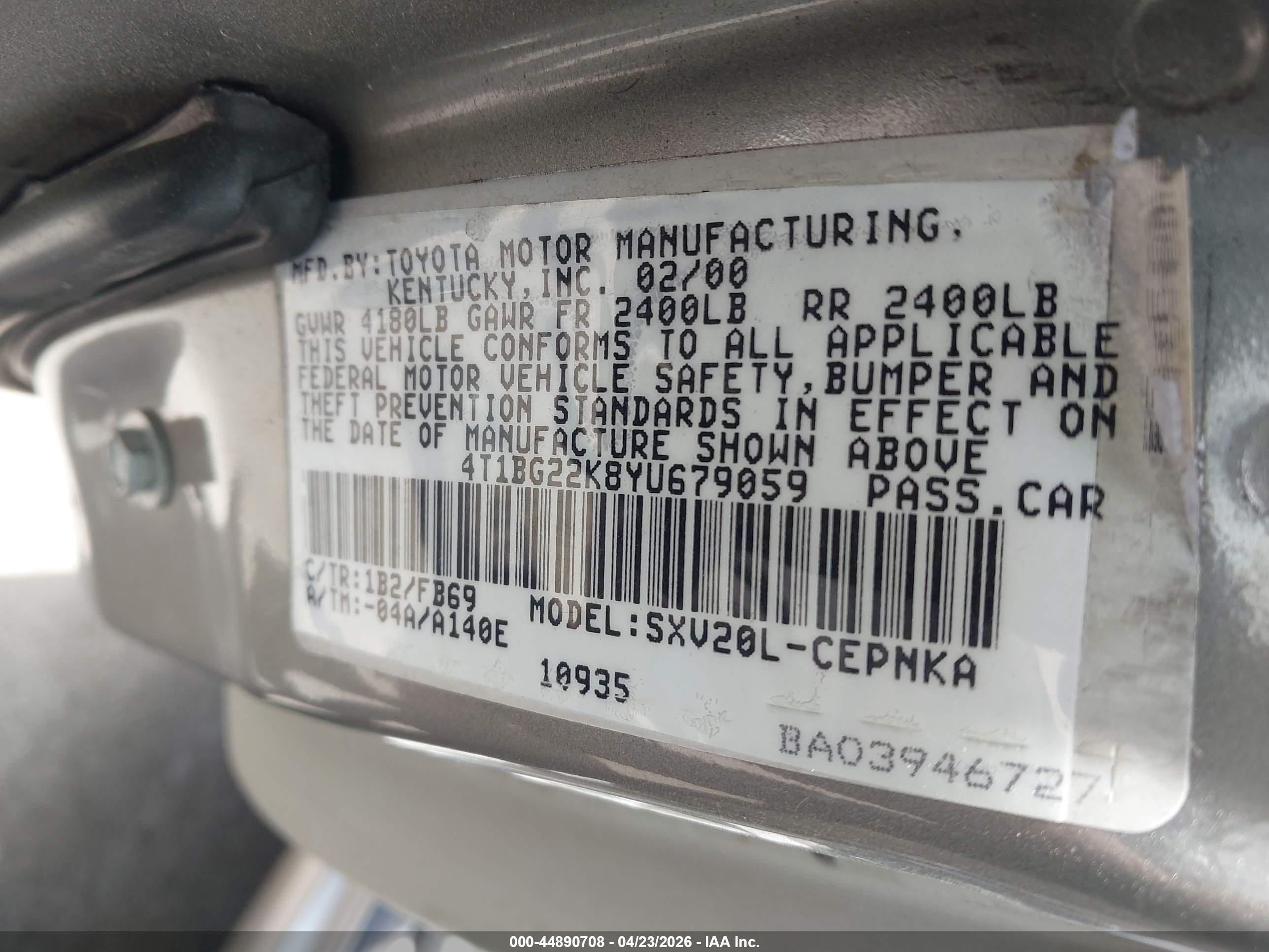 TOYOTA CAMRY image 9