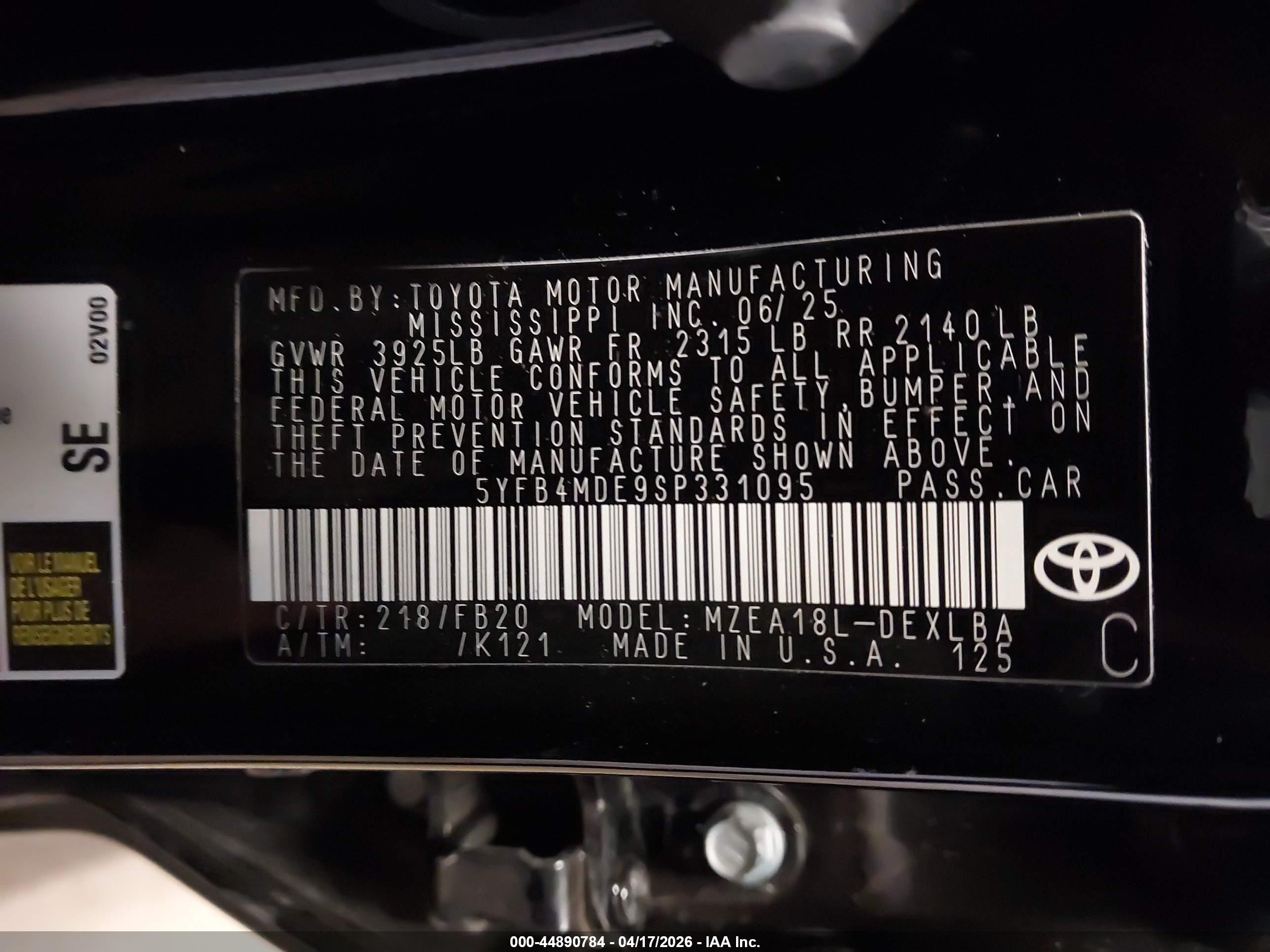 TOYOTA COROLLA image 9