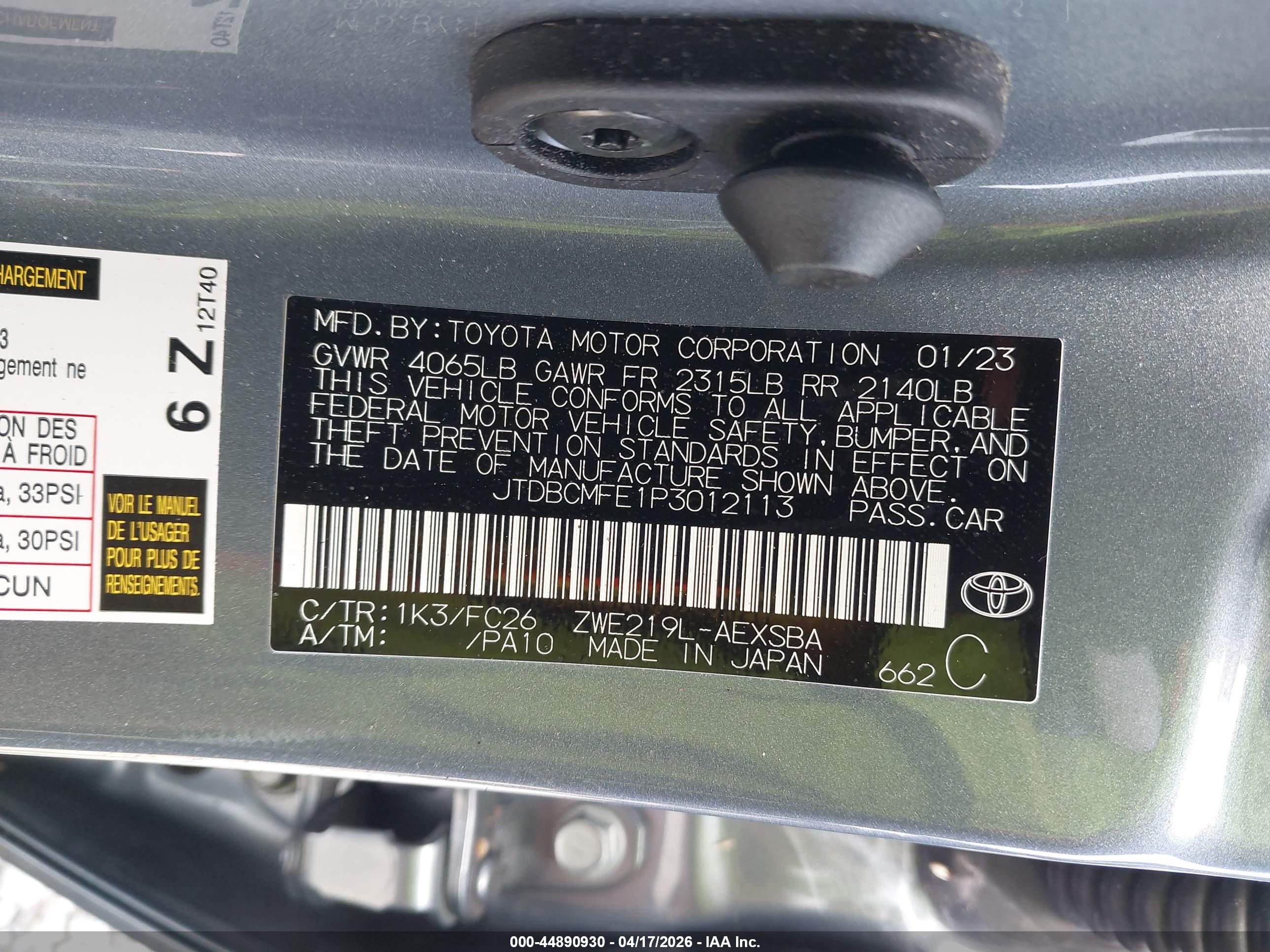 TOYOTA COROLLA image 9