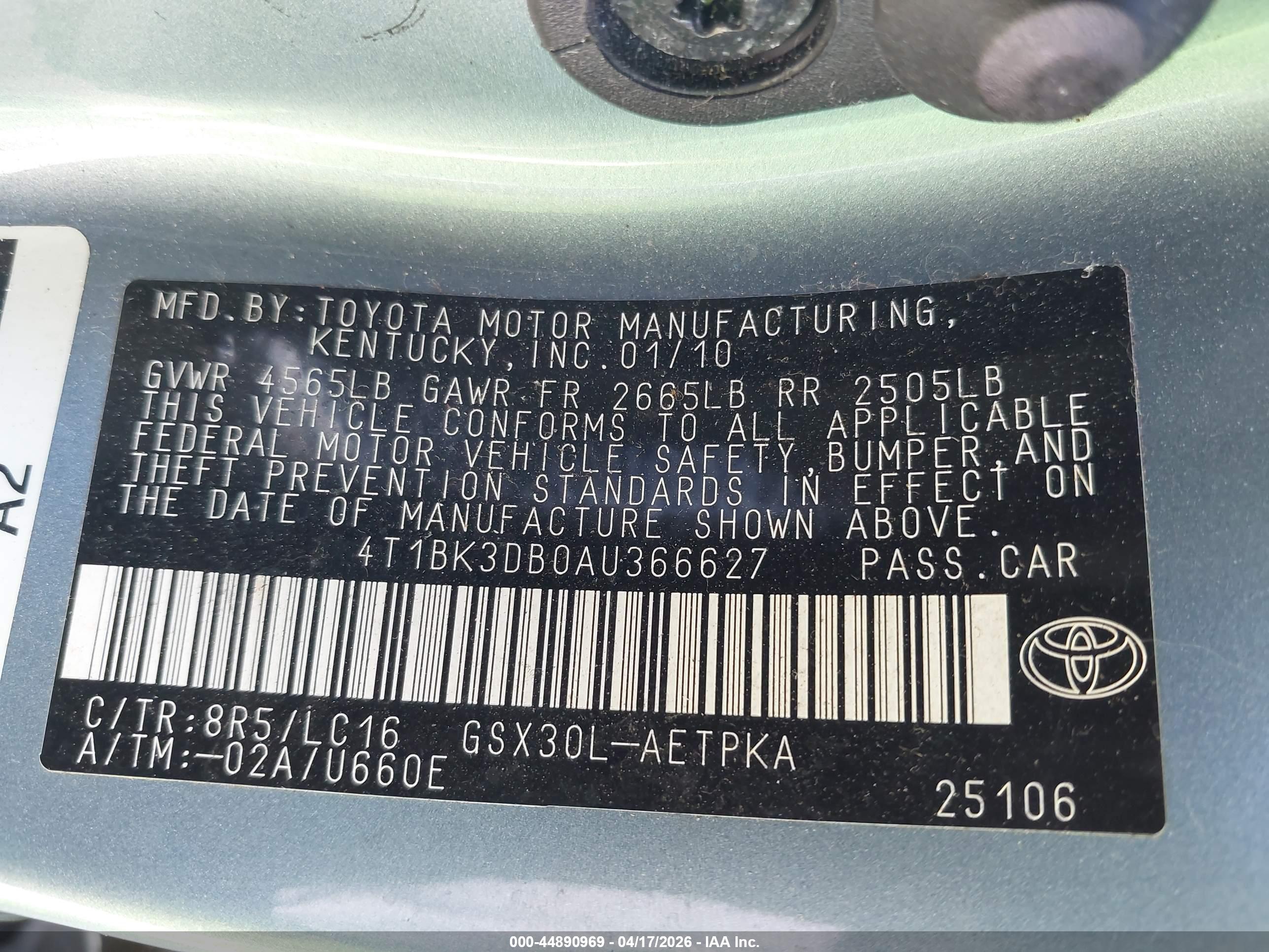 TOYOTA AVALON image 9