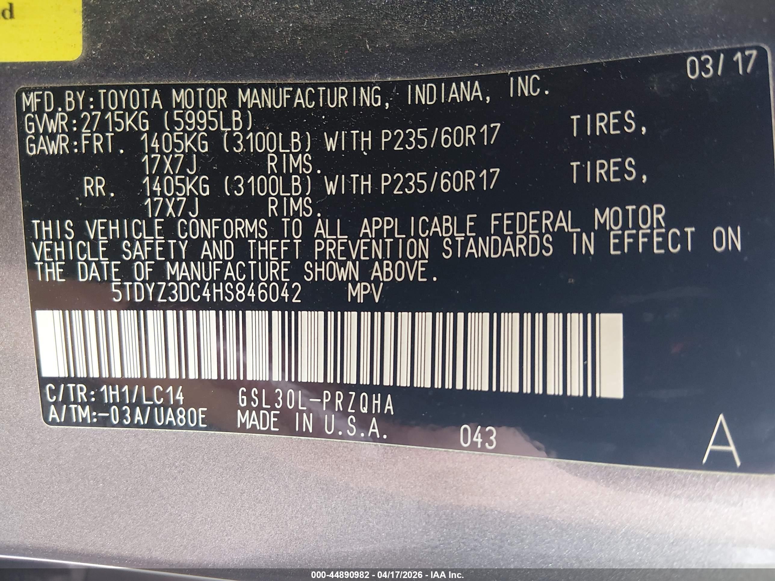TOYOTA SIENNA image 9
