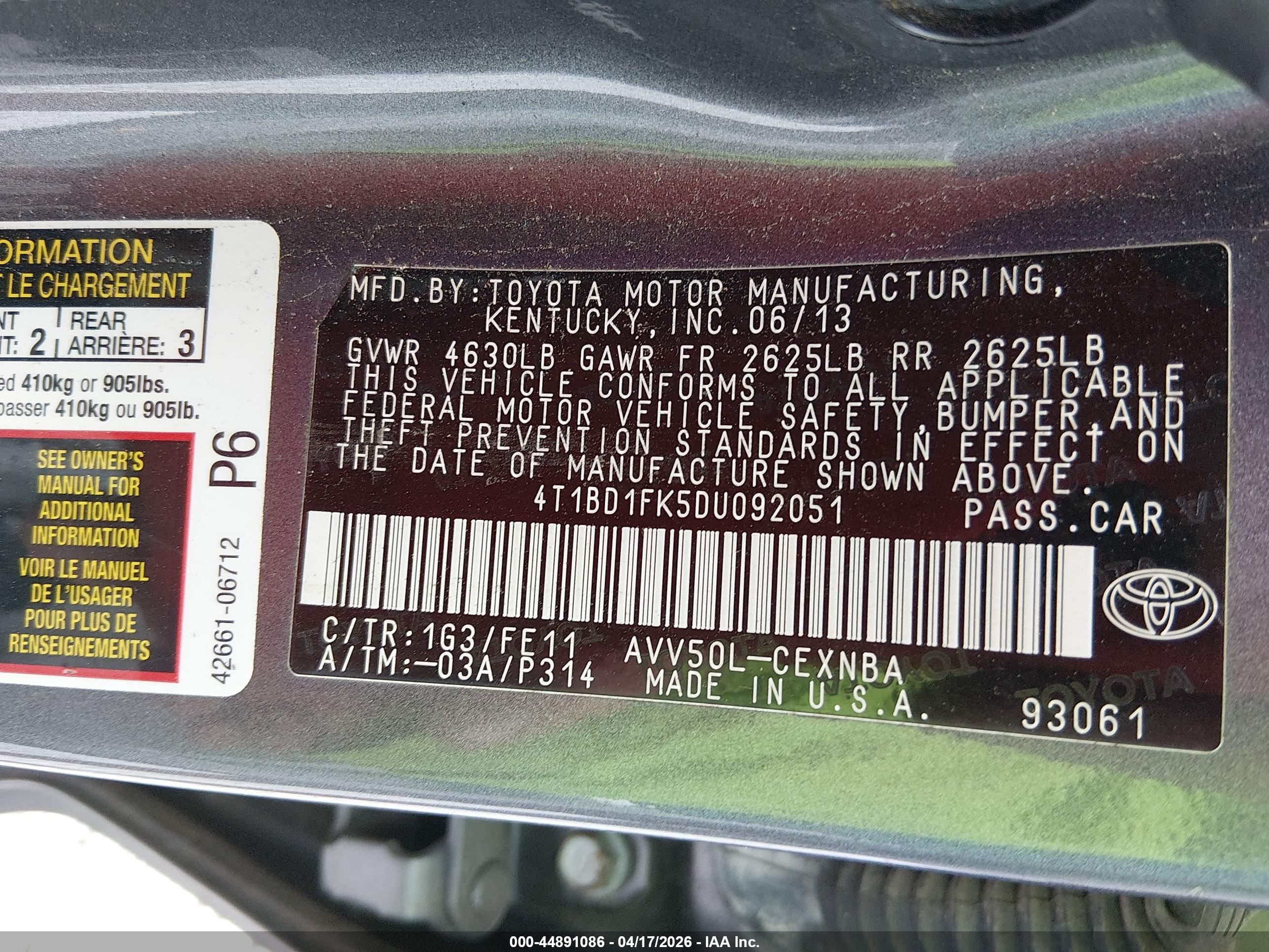 TOYOTA CAMRY image 9