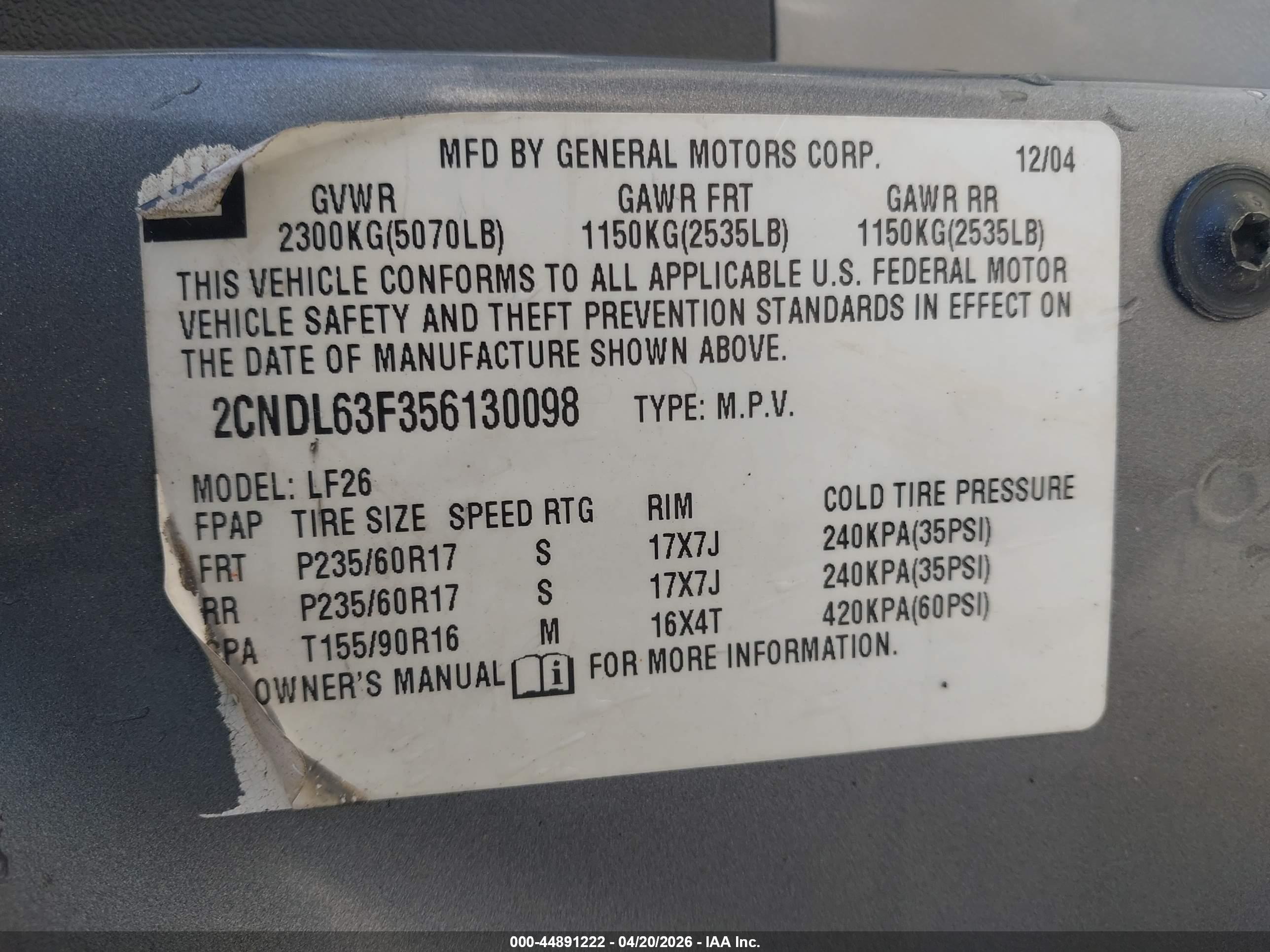 CHEVROLET EQUINOX image 9
