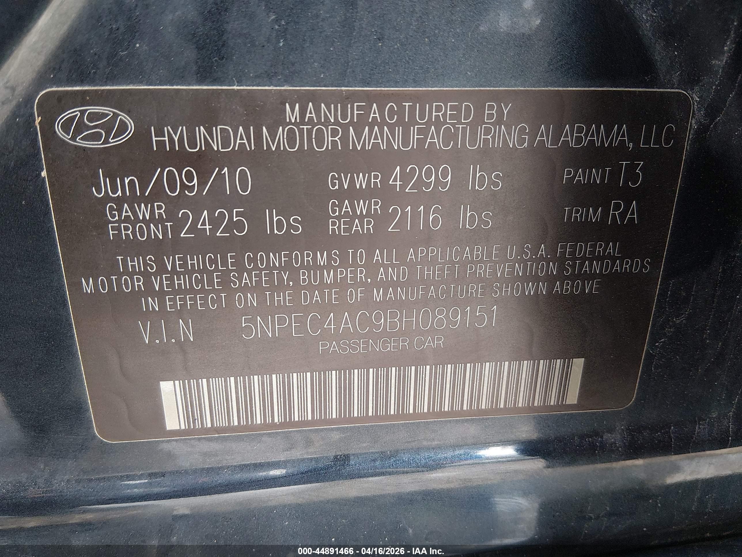 HYUNDAI SONATA image 9