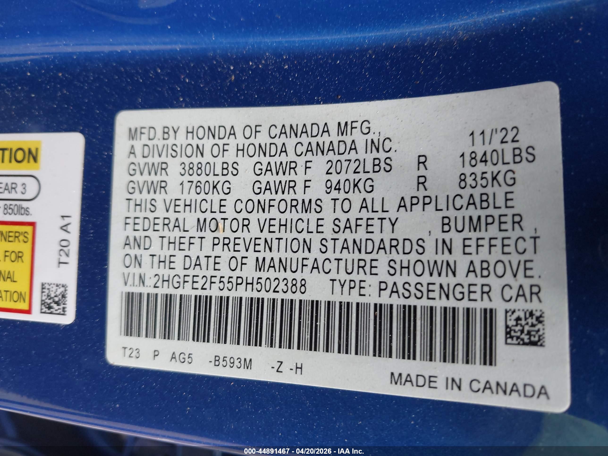 HONDA CIVIC image 9