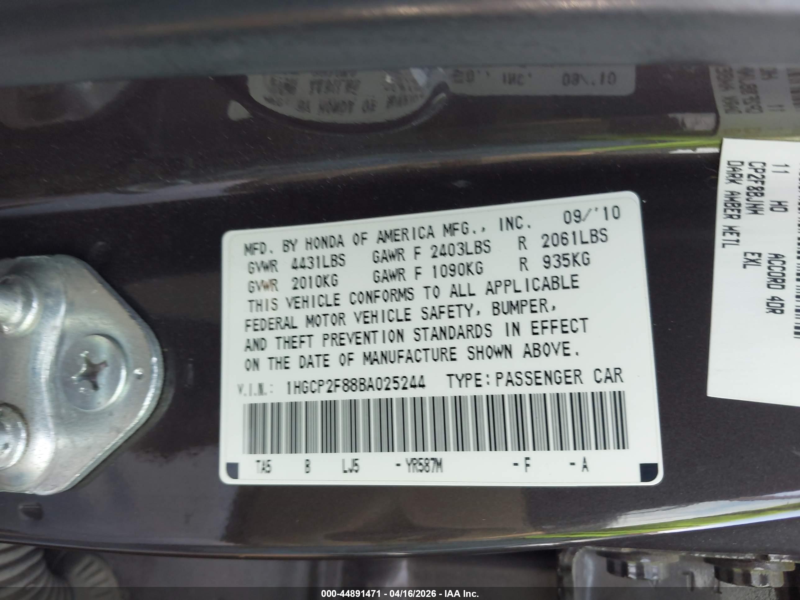 HONDA ACCORD image 9