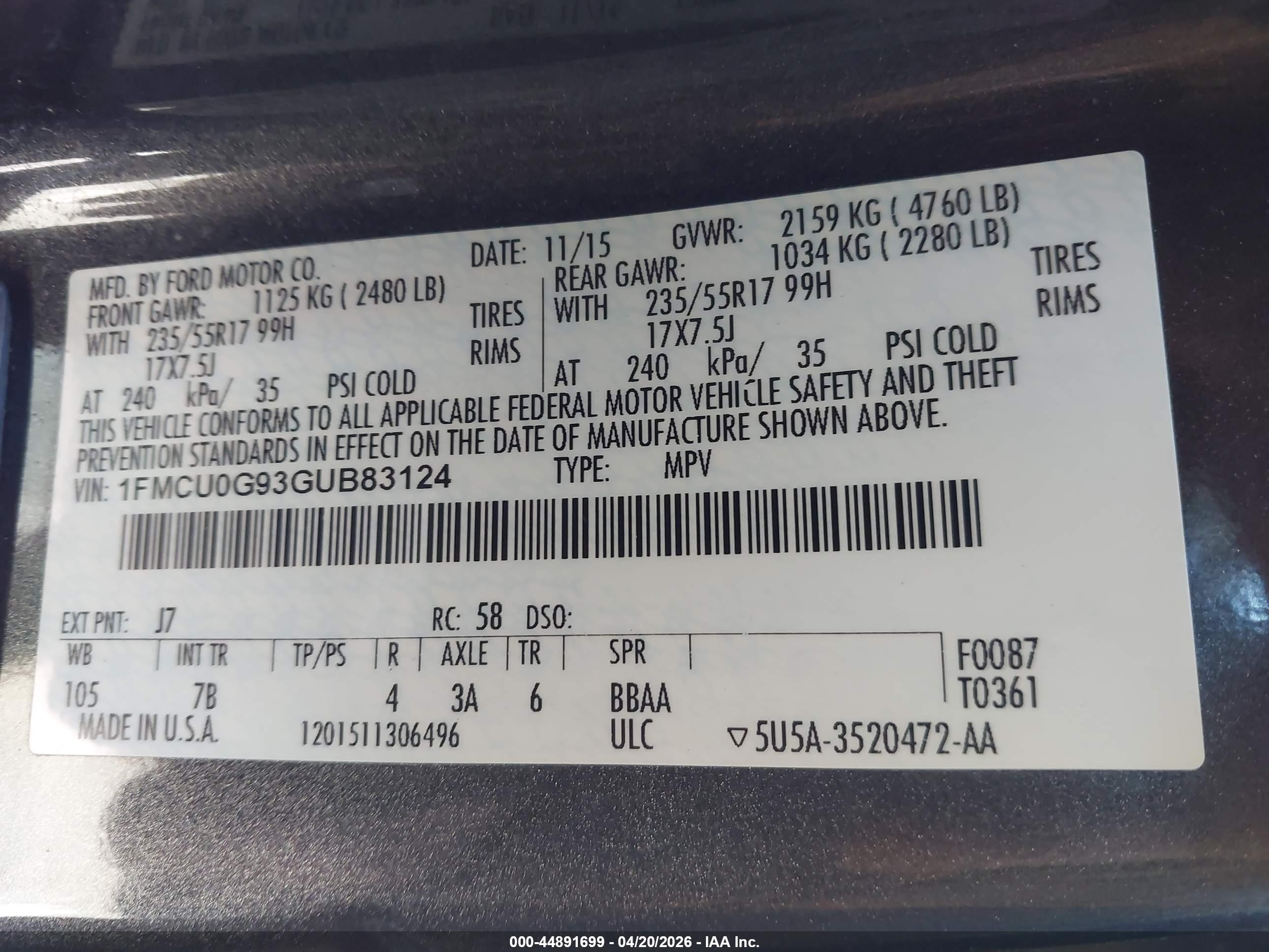 FORD ESCAPE image 9