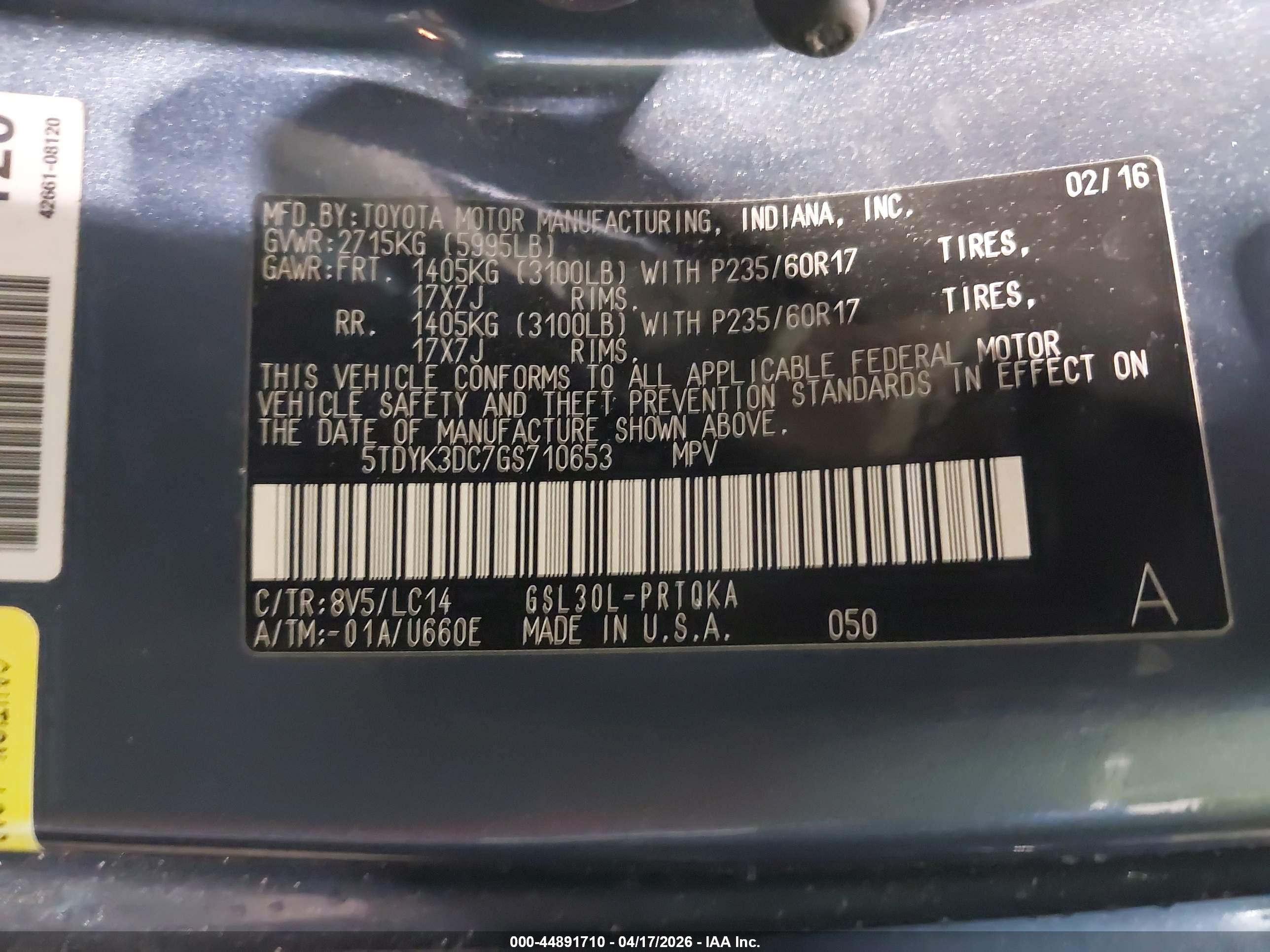 TOYOTA SIENNA image 9